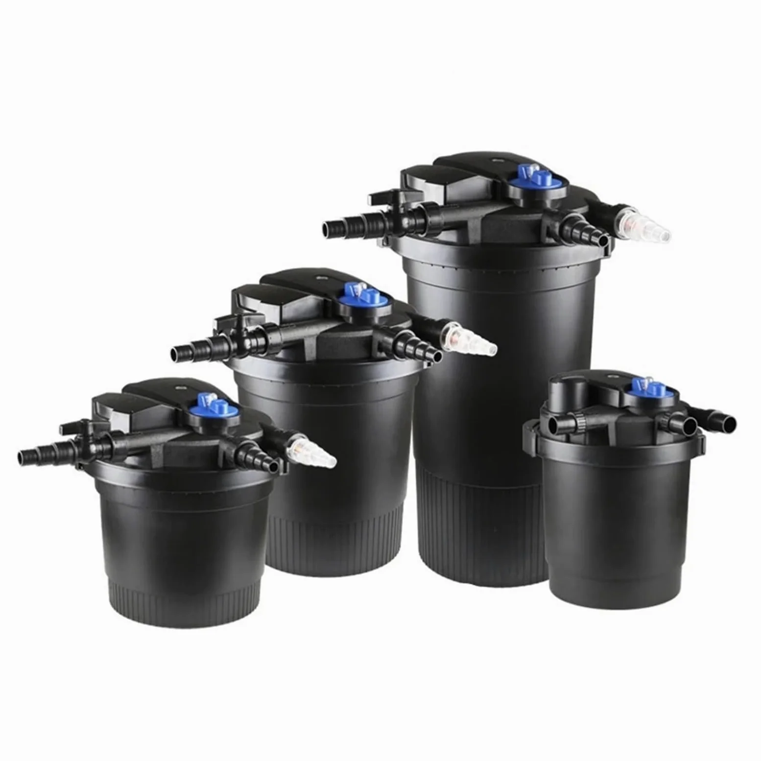 Filtros Piscina, De Filtración De Estanque De Peces, Filtro De Cubo Piscina Cultivo Externo CPF-1500 16L Adecuado For Estanque De Peces De 2m³ con Lámpara Germicida(CPF1500)