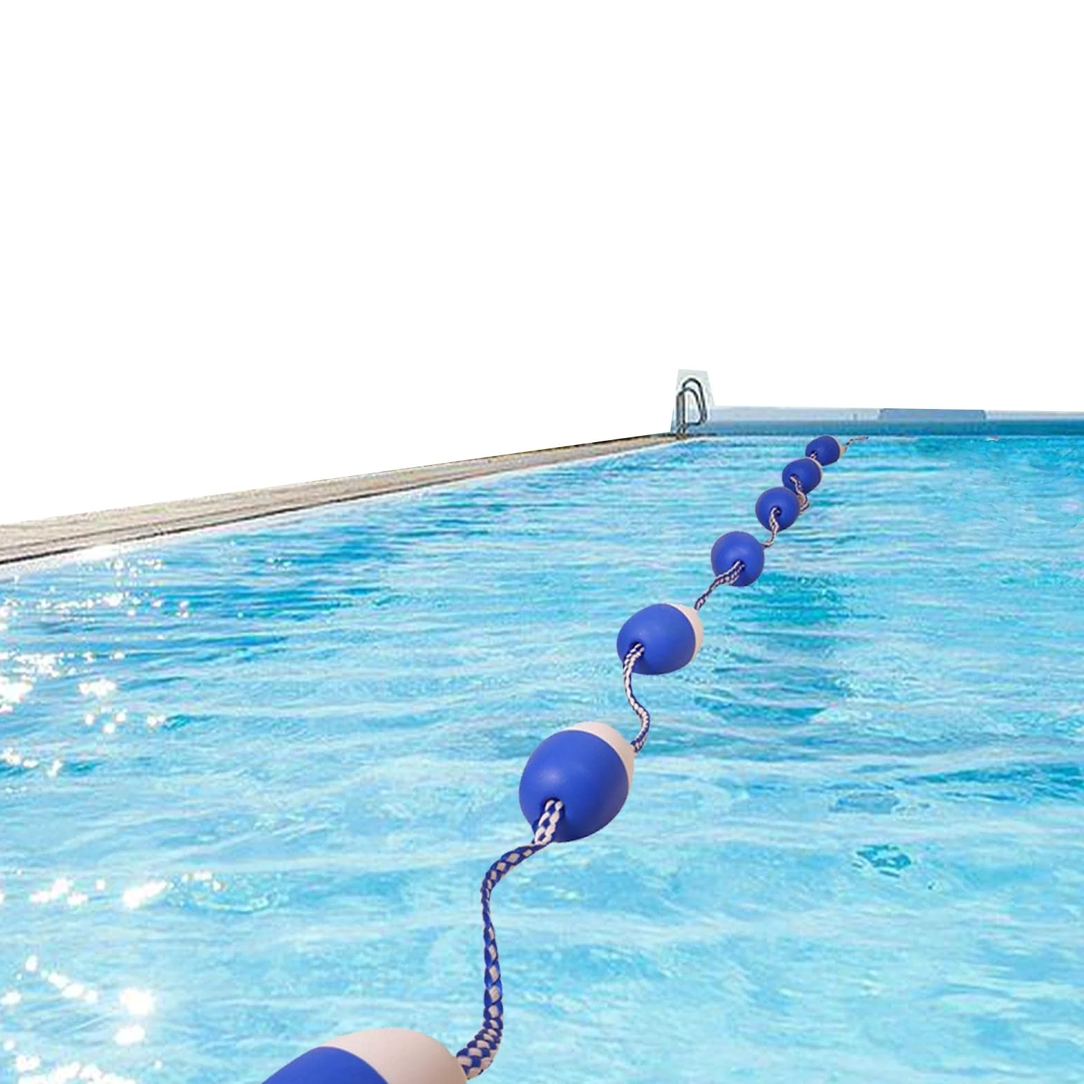 Seguridad para piscina 18,04 pies línea separación con boya gancho carril flotación