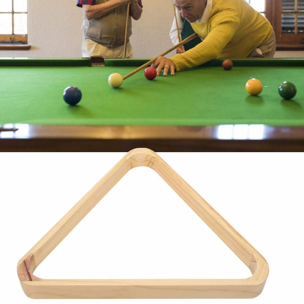 Alomejor Snooker Ball Rack Triángulo de Madera Mesa de Rombo Pool Ball Racks Accesorios Deportivos