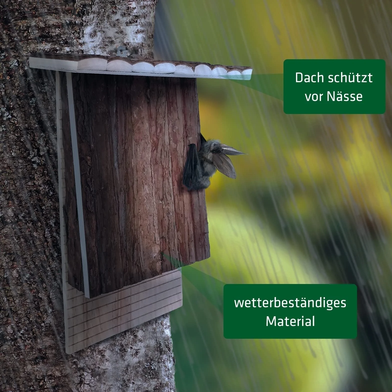 Gardigo Casa para Murciélagos; Refugio Colores de Madera Natura, Hotel Casitas Nido para Murciélago