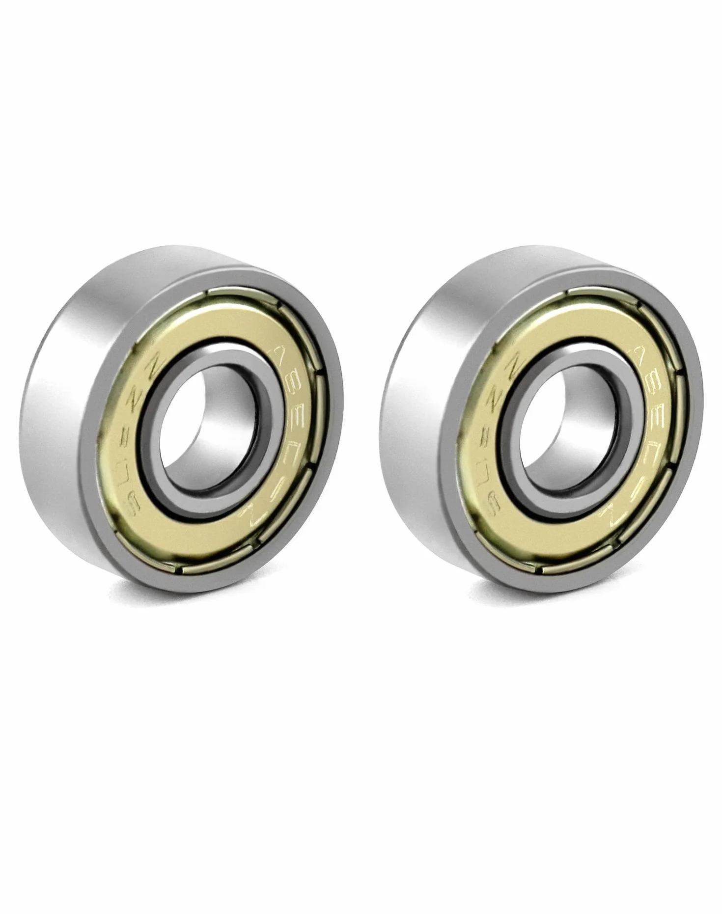 QWORK 608zz Rodamientos de Bolas de Ranura Profunda 8mm x 22mm x 7mm Doble Blindaje de Metal