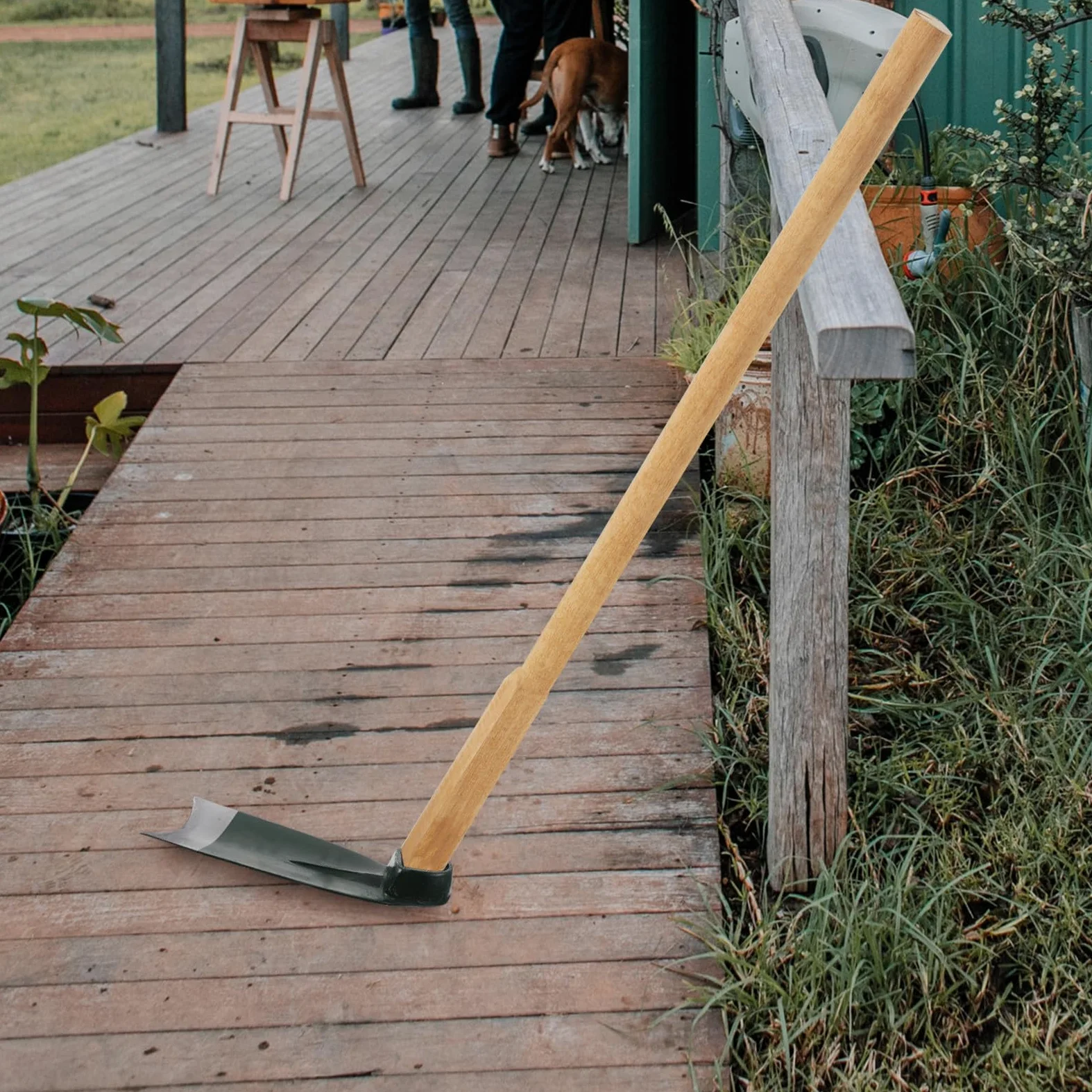 Azada de Jardinería de Acero Inoxidable Resistente y Ligera Cabeza de Azada para Suelo Deshierbe y Cultivo Herramienta Práctica para Jardineros Fácil de Instalar y Duradera