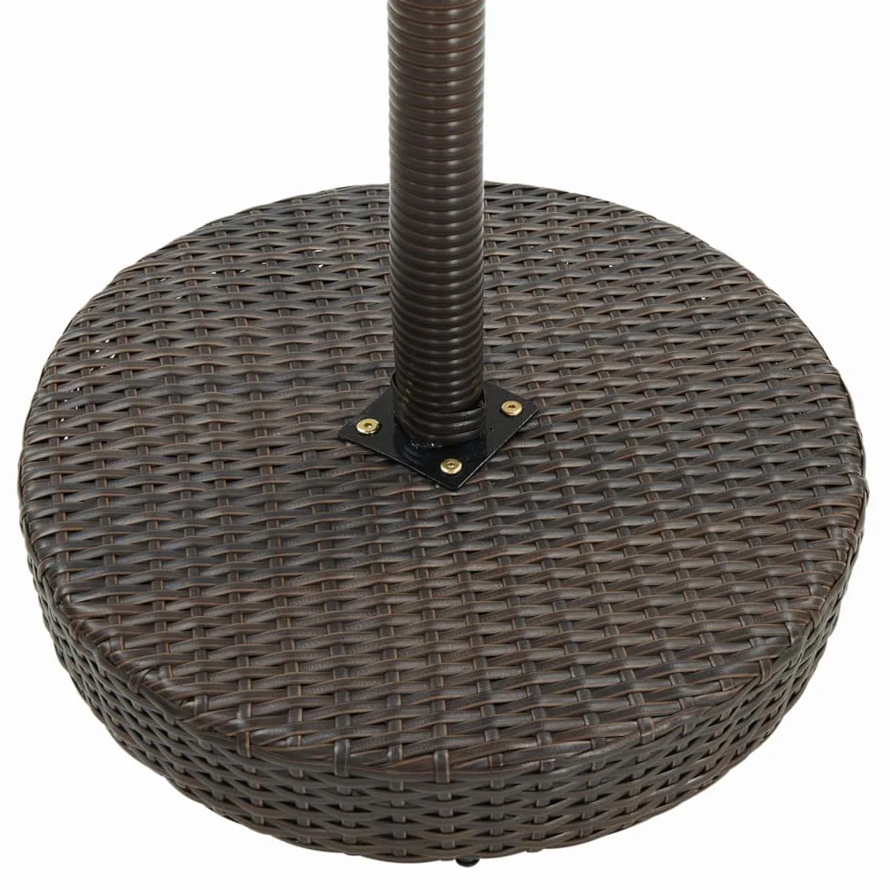 vidaXL Conjunto de Bar para Jardín 5 Piezas Mesa Silla Asiento Patio Terraza Balcón Barra Bistró Muebles Mobiliario Ratán Sintético Marrón