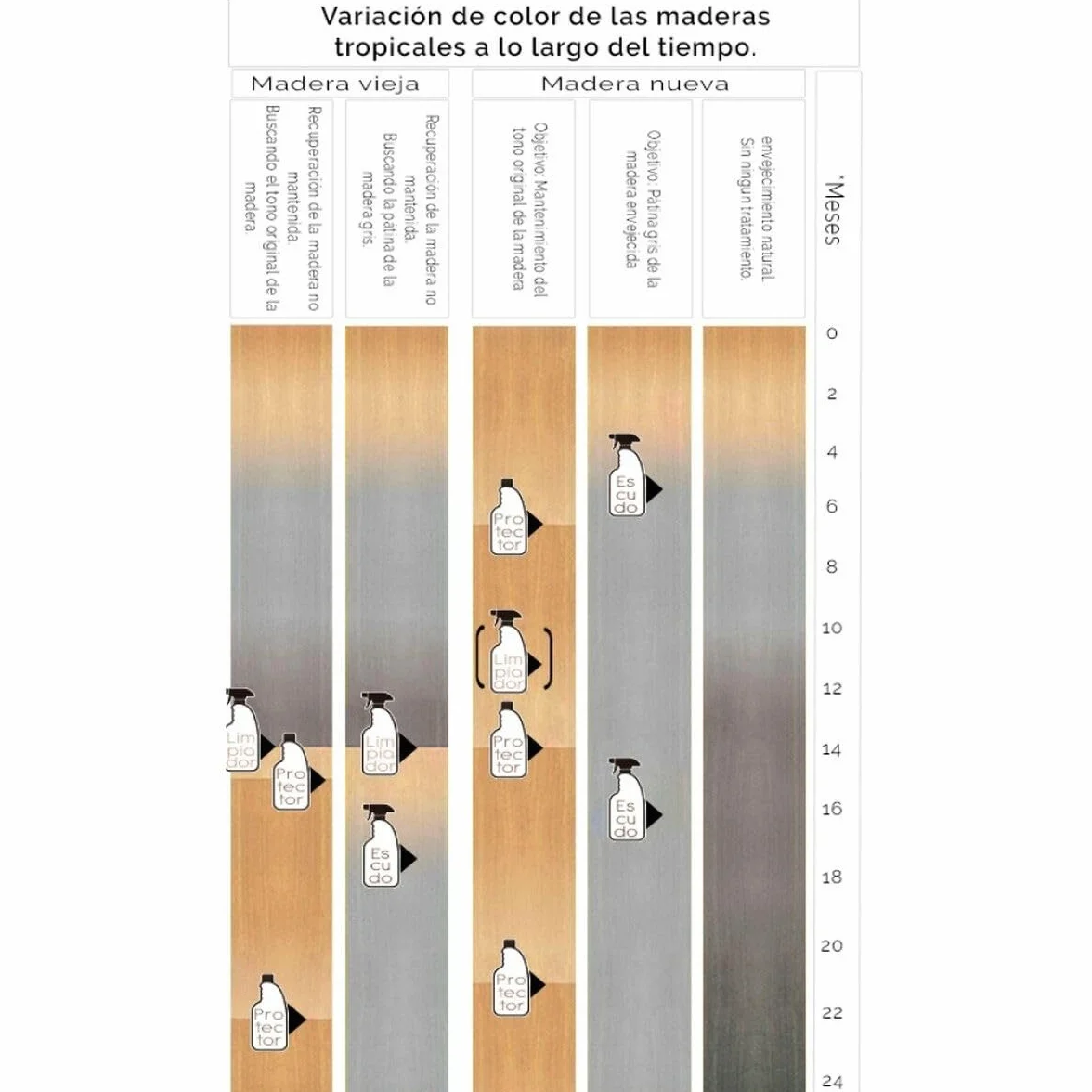 Limpiador Ecológico PROFESIONAL doble acción para Madera Exterior| Limpia y Restaura Muebles | 750 cc | Para Teca y maderas tropicales | Doble acción, larga duración | Limpieza LOLAhome