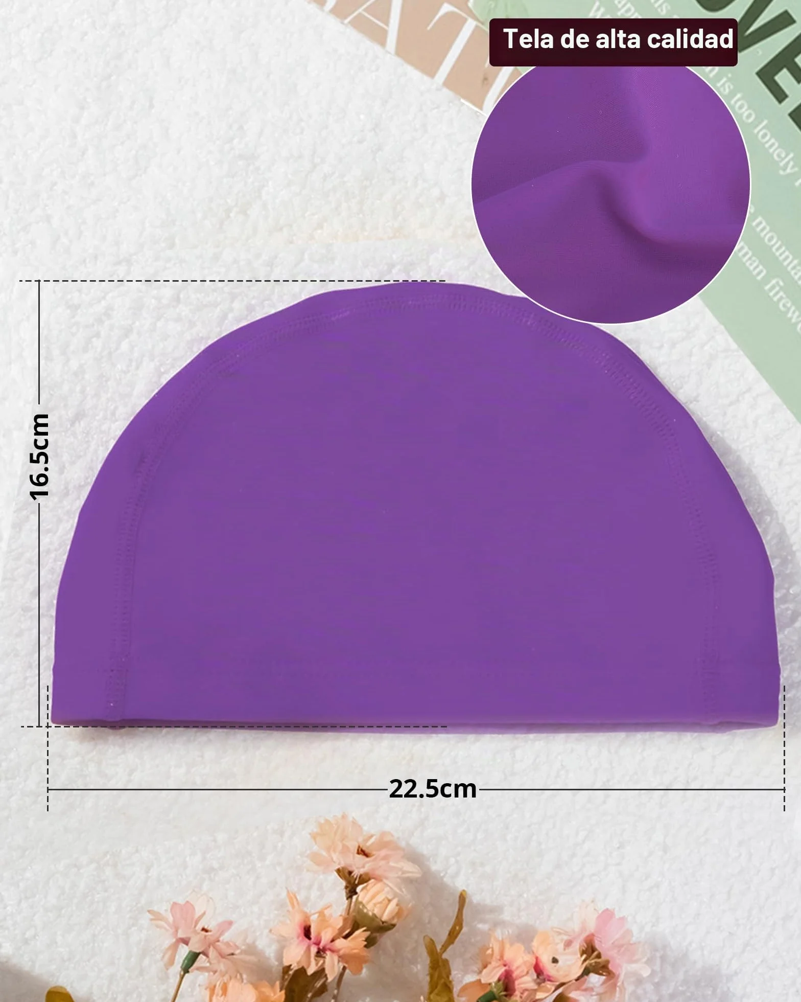Gorro Piscina Niños Tela 4-10 Años Cómodo Elástico Duradero