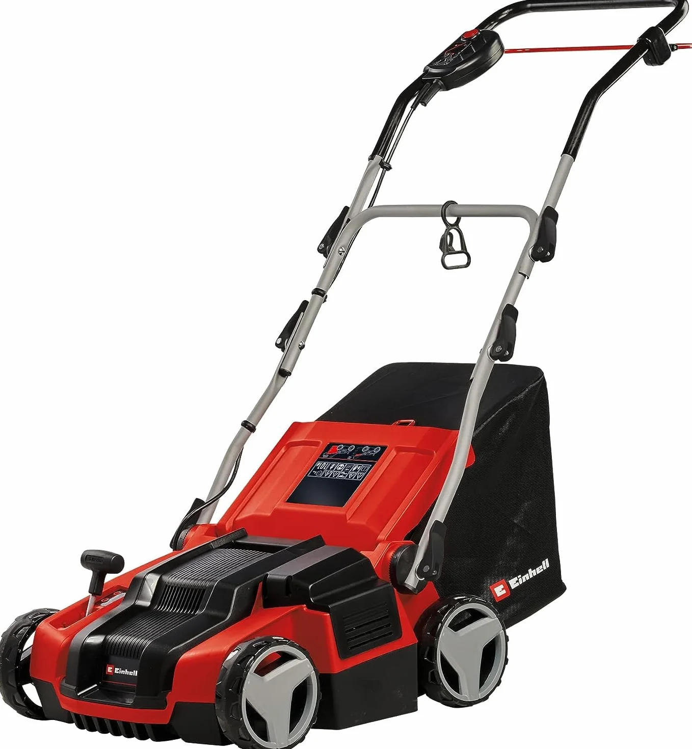 Einhell Escarificador aireador eléctrico GE-SA 1435/1 (1,4 kW, Anchura de Trabajo 35 cm, Ajuste de Profundidad de Trabajo de 4 Niveles, Bolsa colectora 28 l)
