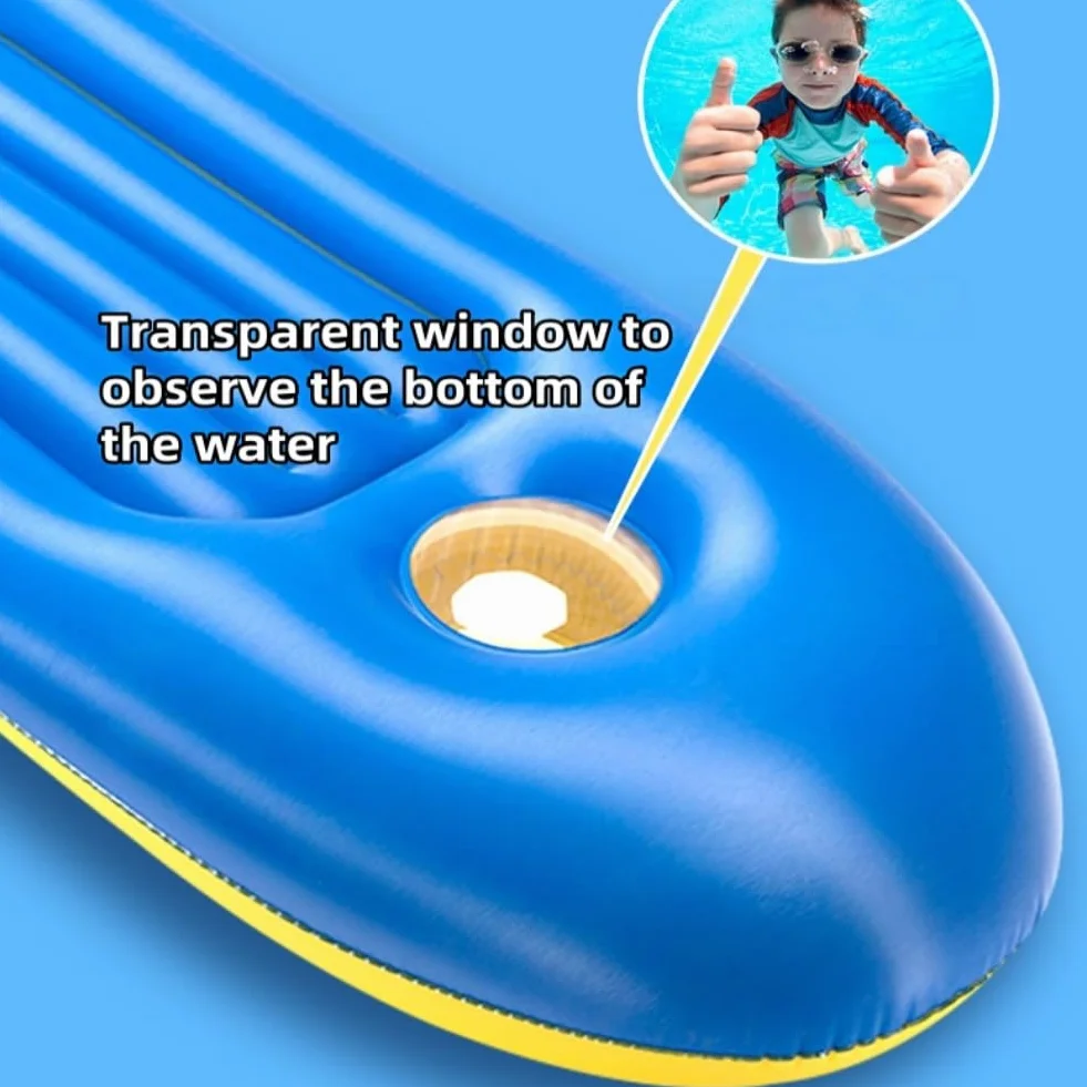 Tabla Bodyboard Hinchable para Niño con Asas 105 x 45 cm Juguete Acuático Playa Piscina