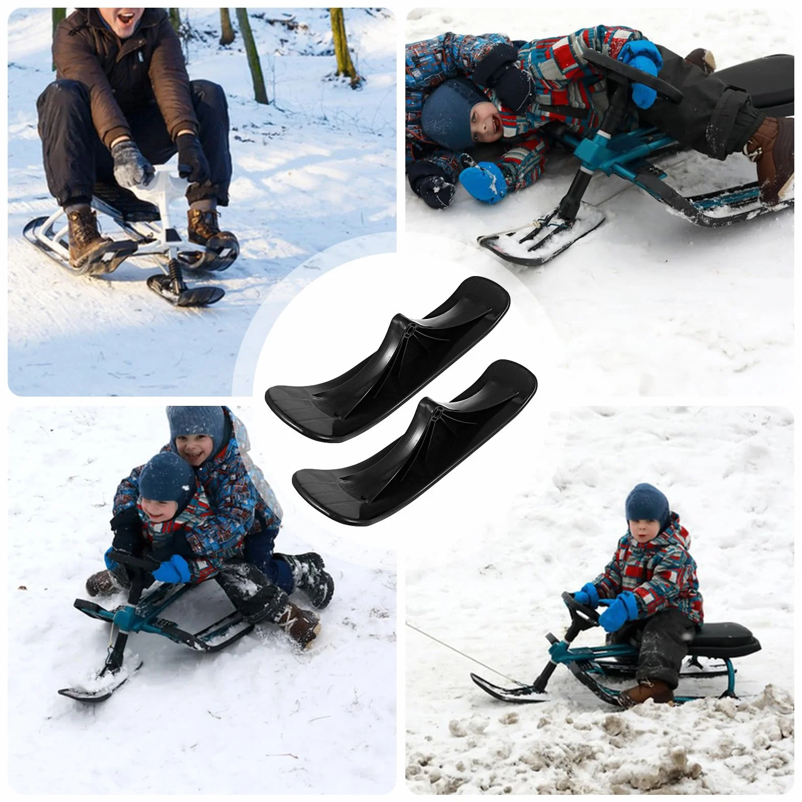 Patines de nieve plegables 38 x 11 cm para esquiar al aire libre