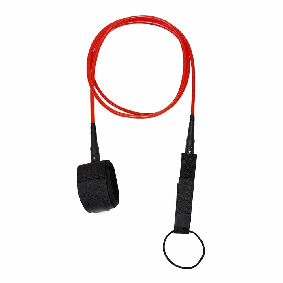 Correa para tabla de surf 360° con bolsillo oculto 7 pies rojo