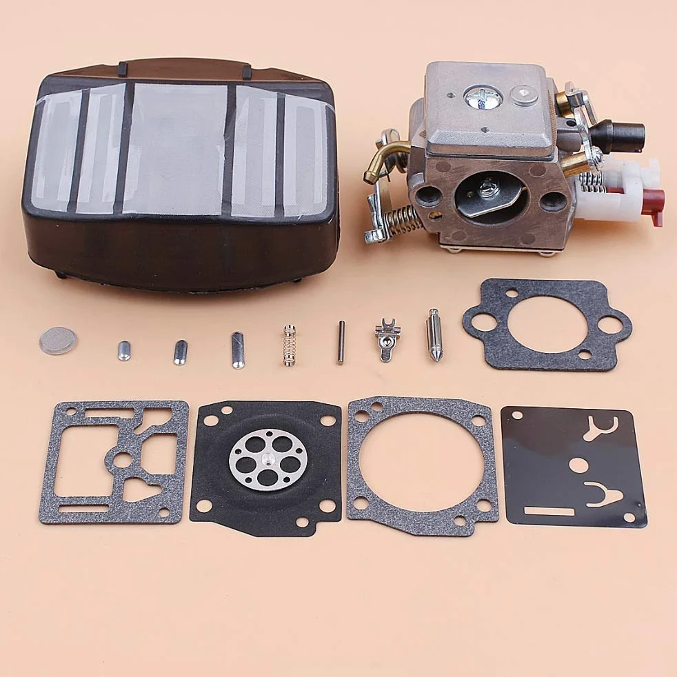 Carburador Carb Filtro de Aire Kit de reparación Compatible con Husqvarna 359357 357XP Jonsered 2159 Motosierras Zama C3-EL18B RB-163 Piezas de Motosierra