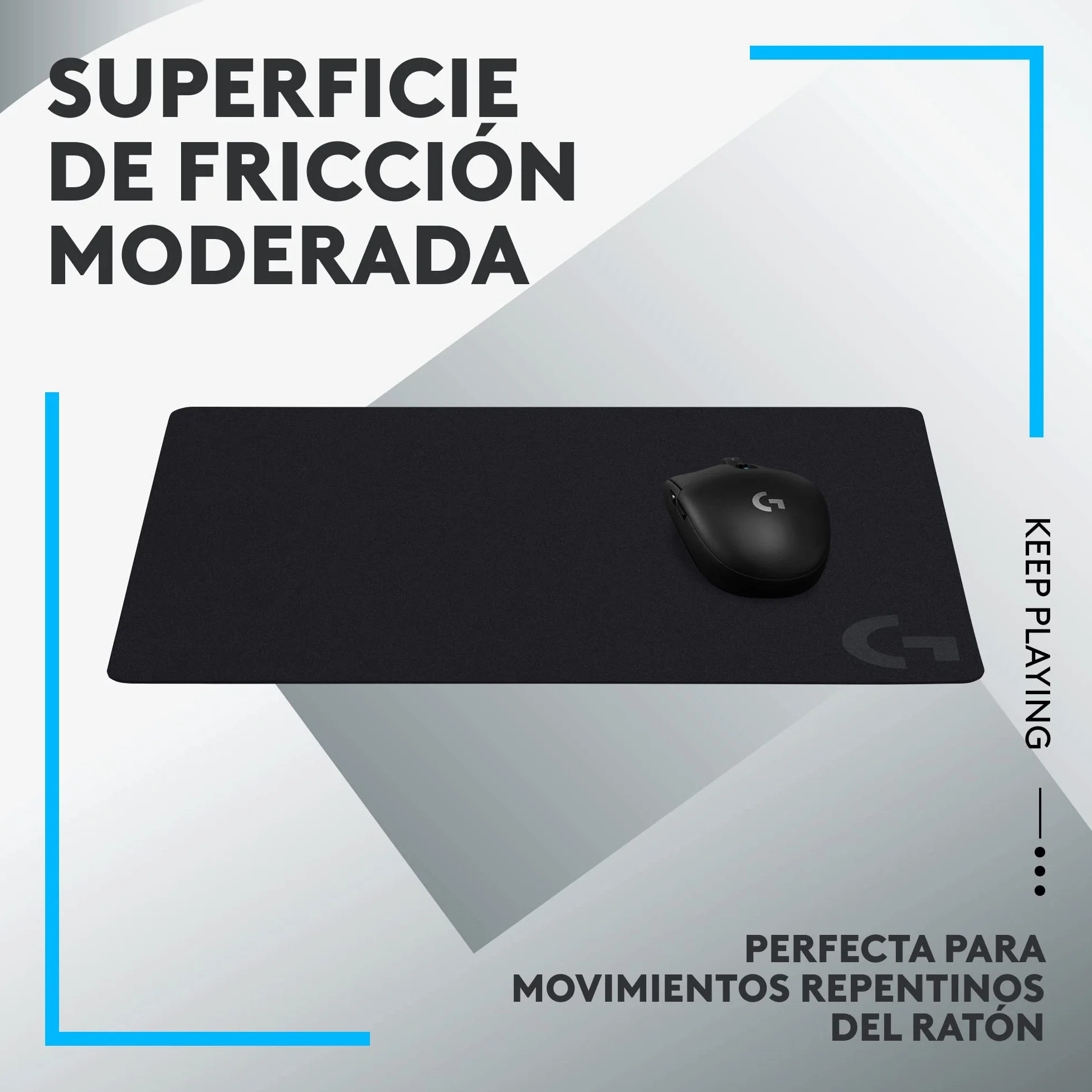 Logitech G G240 Alfombrilla de Ratón Gaming 340x280x1mm Negra