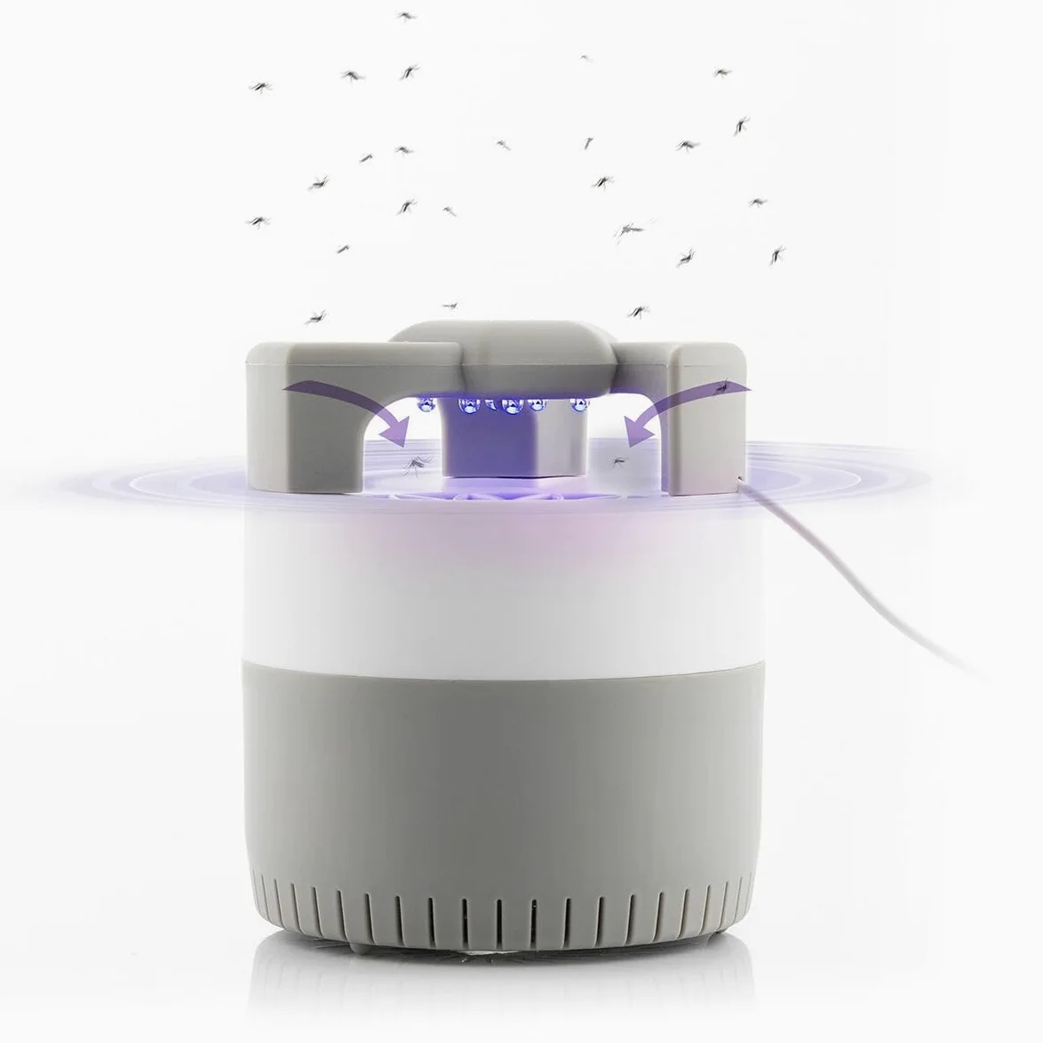 Repelente de insectos LED, lámpara antimosquitos UV, luz nocturna, USB, insecto, matanza, trampa de mosquitos, farol repelente de lámpara de control