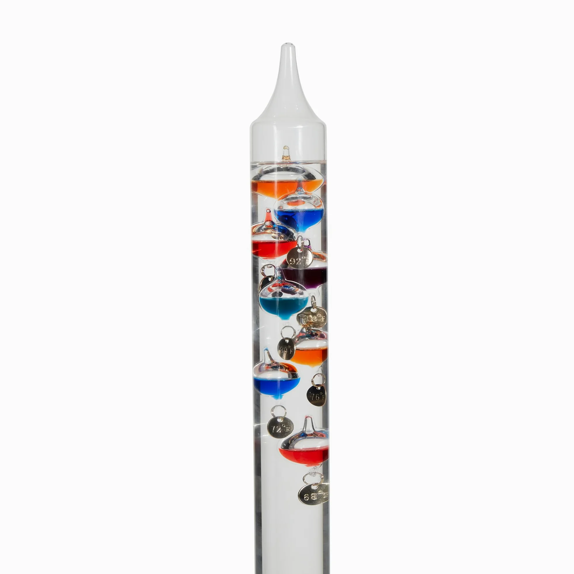 Termómetro Galileo de 20.5 pulgadas con 10 bolas multicolor