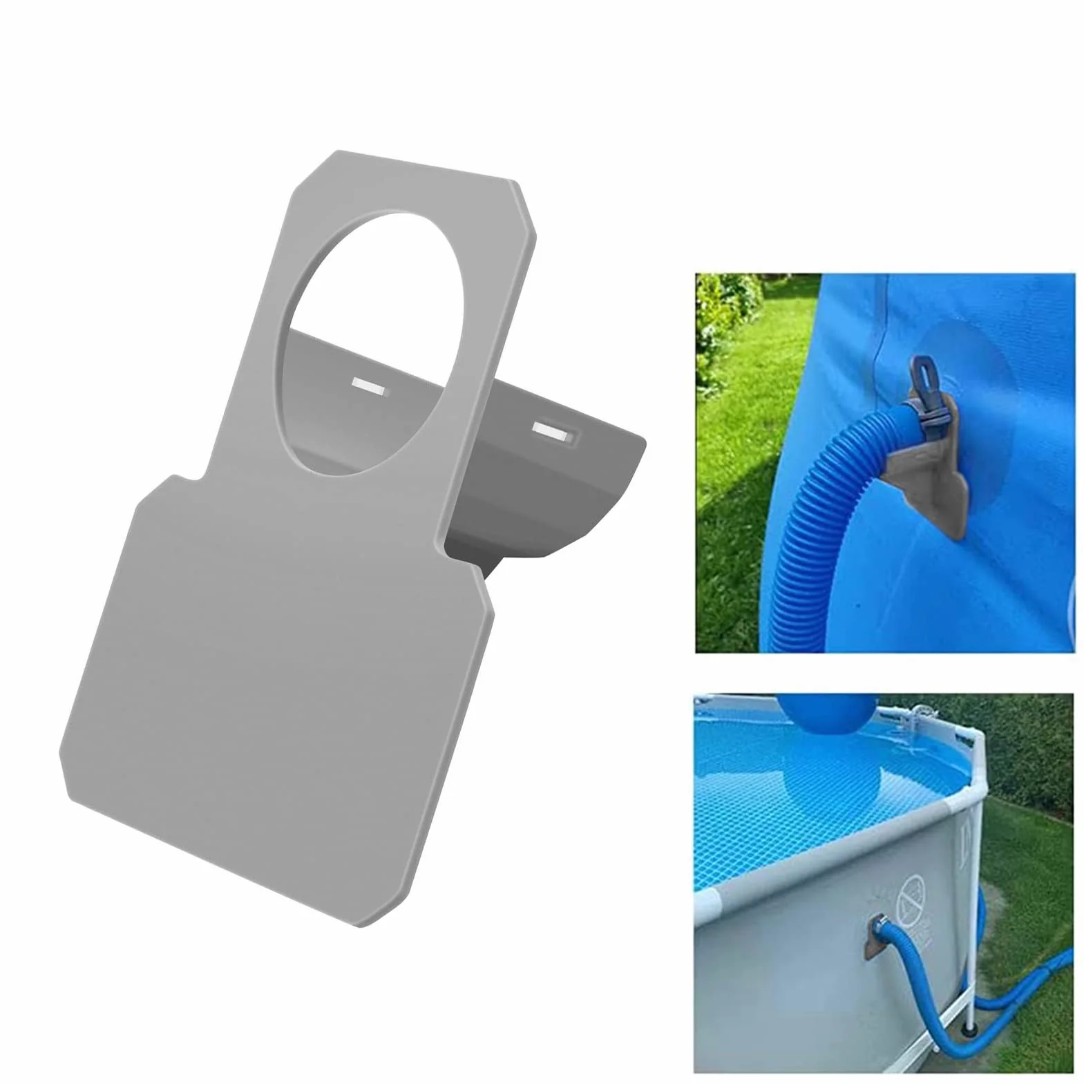Lfish 2 soportes de manguera para piscina,con protección antipinchazos, antidesgarros, antiestrés (30 – 37 mm)