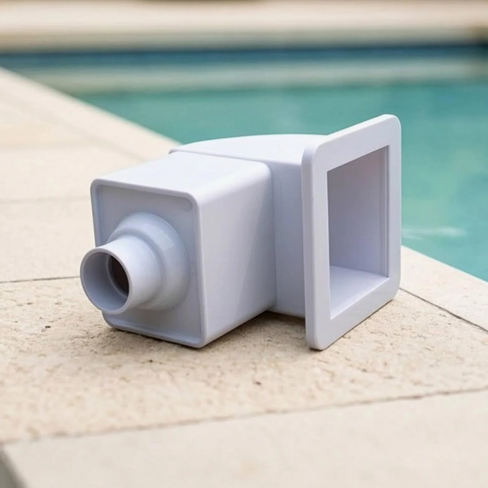 Colcolo Skimmer de Piscina Limpiador Recogedor Cesta Aspirador con Apertura Frontal Cuadrada y Bajo de Canalización al Filtro para Hojas y Ramas Adecuado para