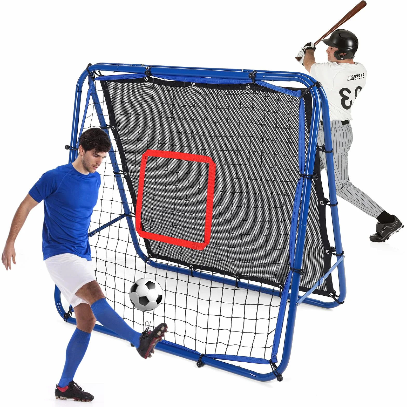 Reboteador Football Porterías de Fútbol para Jardín 100x100cm Exterior Kit Entrenamiento