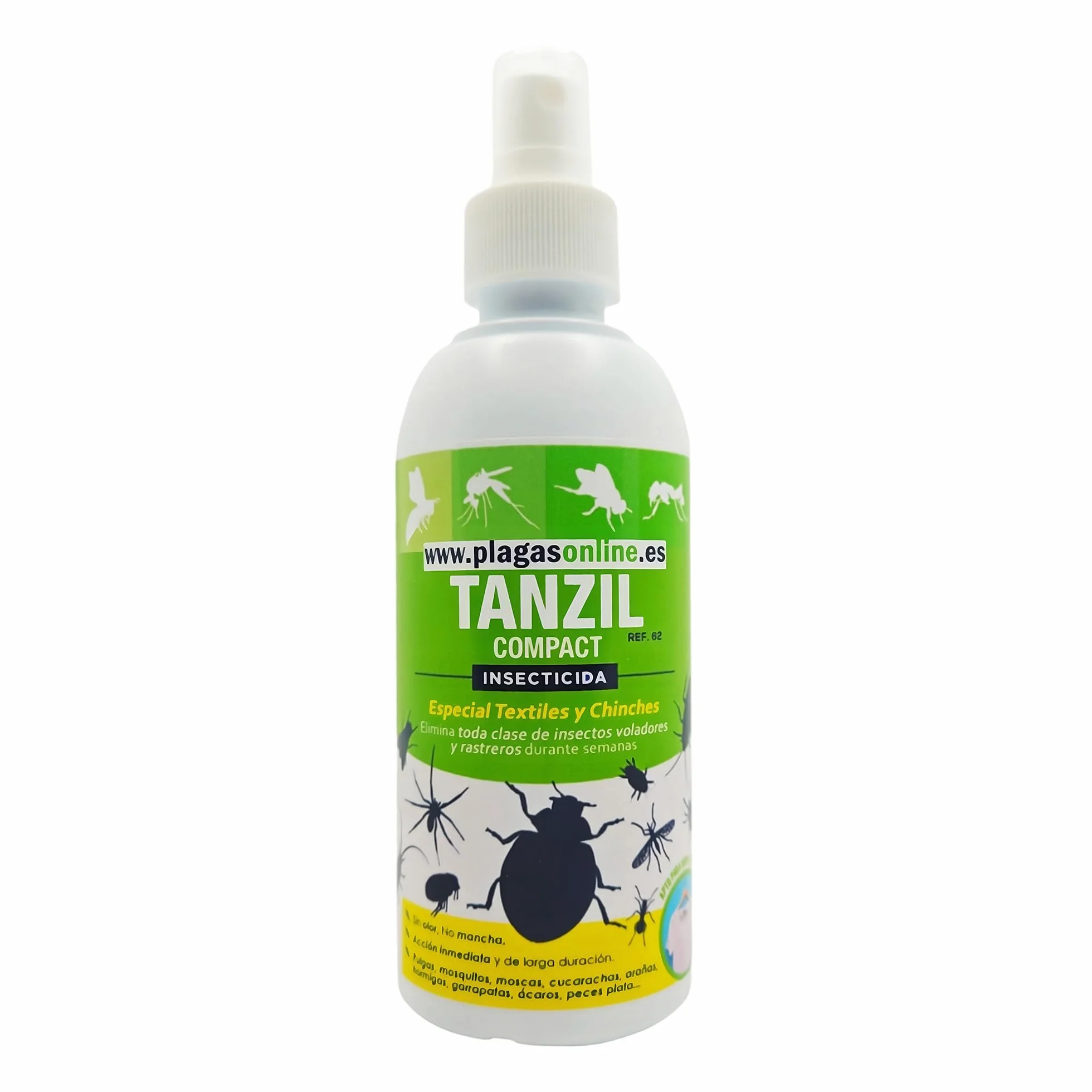 ACETAMIPRID Spray Anti Ácaros y Anti Chinches e Insectos en Tejidos | Insecticida para Maletas de Viaje | Persistencia de 6 meses | 250ml