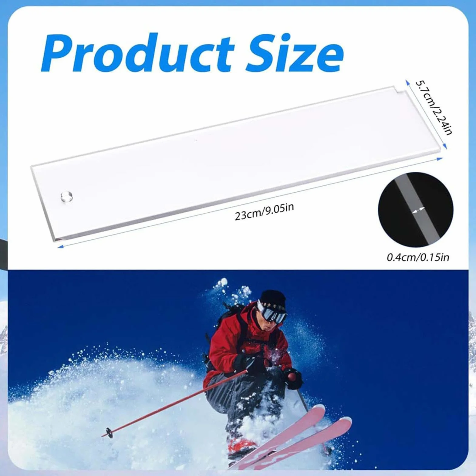 Rascador de cera de esquí, herramienta compacta para snowboard y surf
