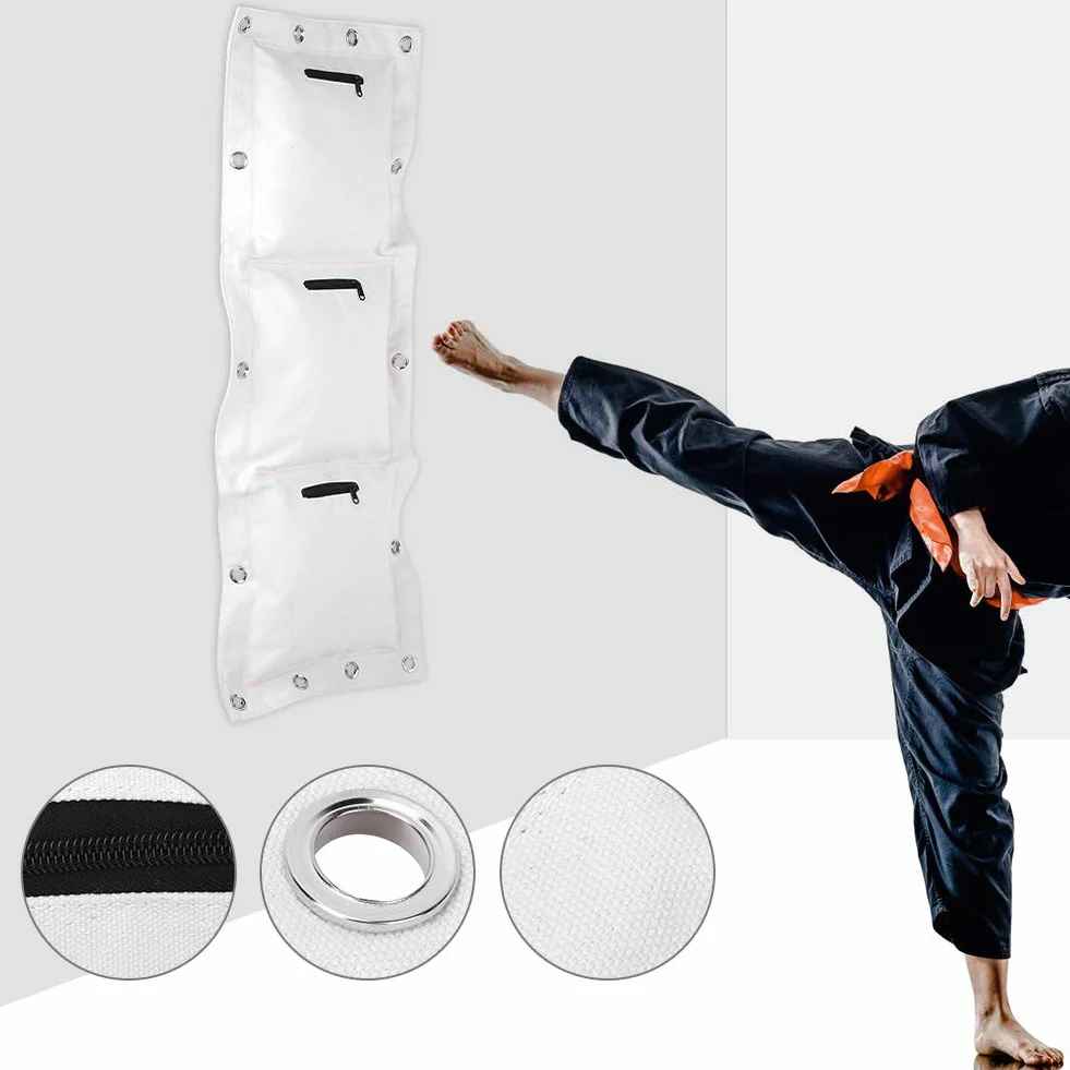 Wing Chun Wall Canvas Punch Bolsa de Arena Vacía Target Boxing Muay Thai Sanda con Cremallera