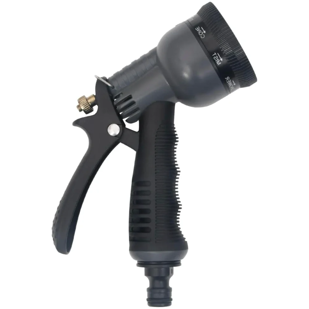 vidaXL Manguera jardín y pulverizador Acero Inoxidable Plata 14mm 30 m