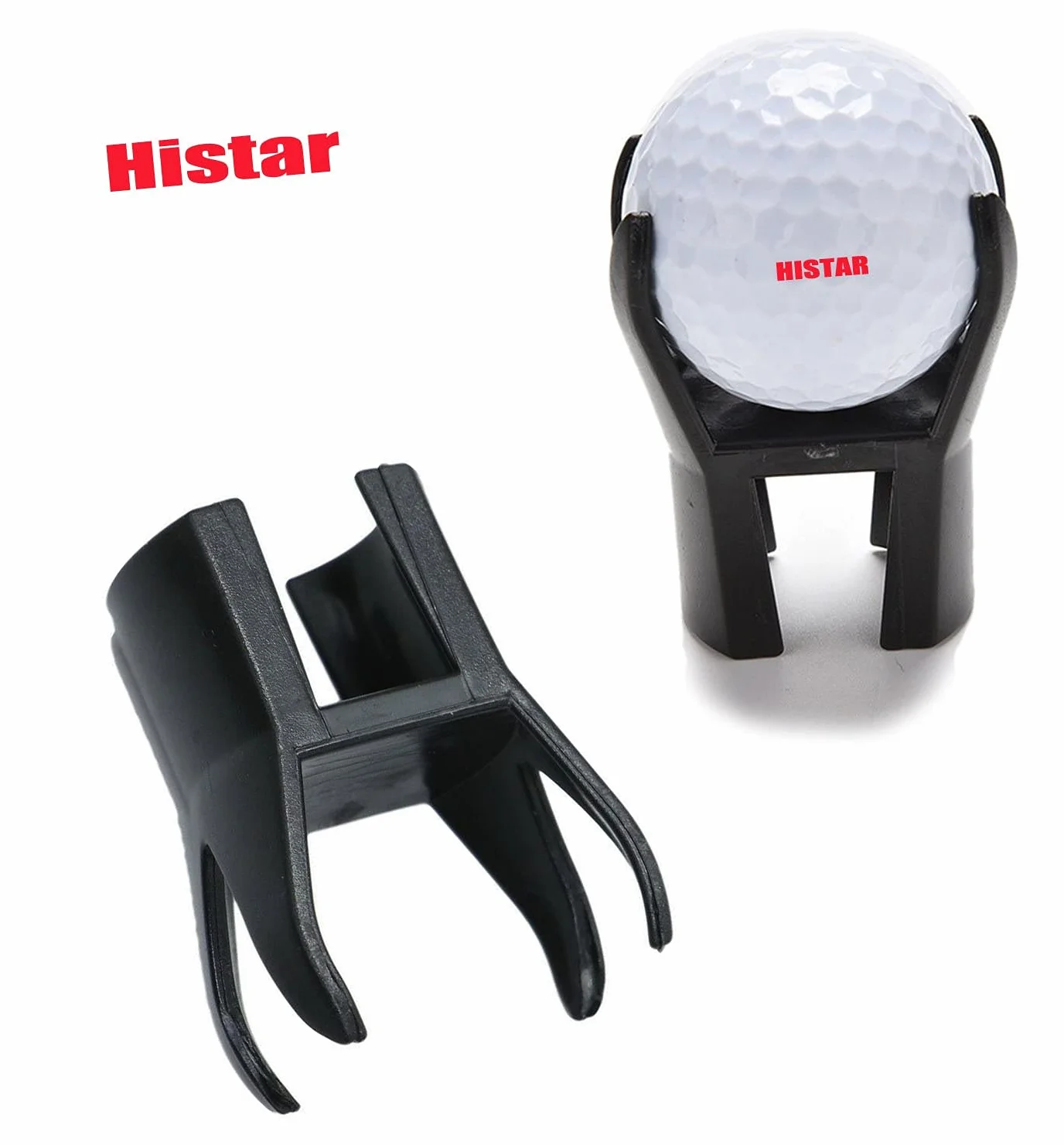 HISTAR Pelota de Golf Recoger Retriever Putter Grip Dedo Goma Picker 4-Prong Herramienta Negro