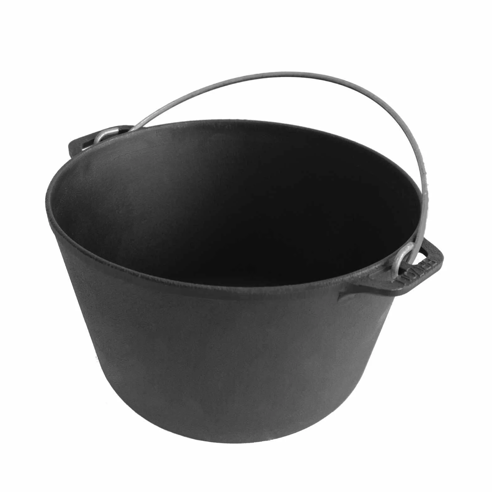 4BIG.fun Kazan de hierro fundido 6 L | Cacerola Kasan de camping Tapa de hierro fundido | Asia Wok Olla para cocinas de inducción, cocina, grill, camping, jardín, barbacoa