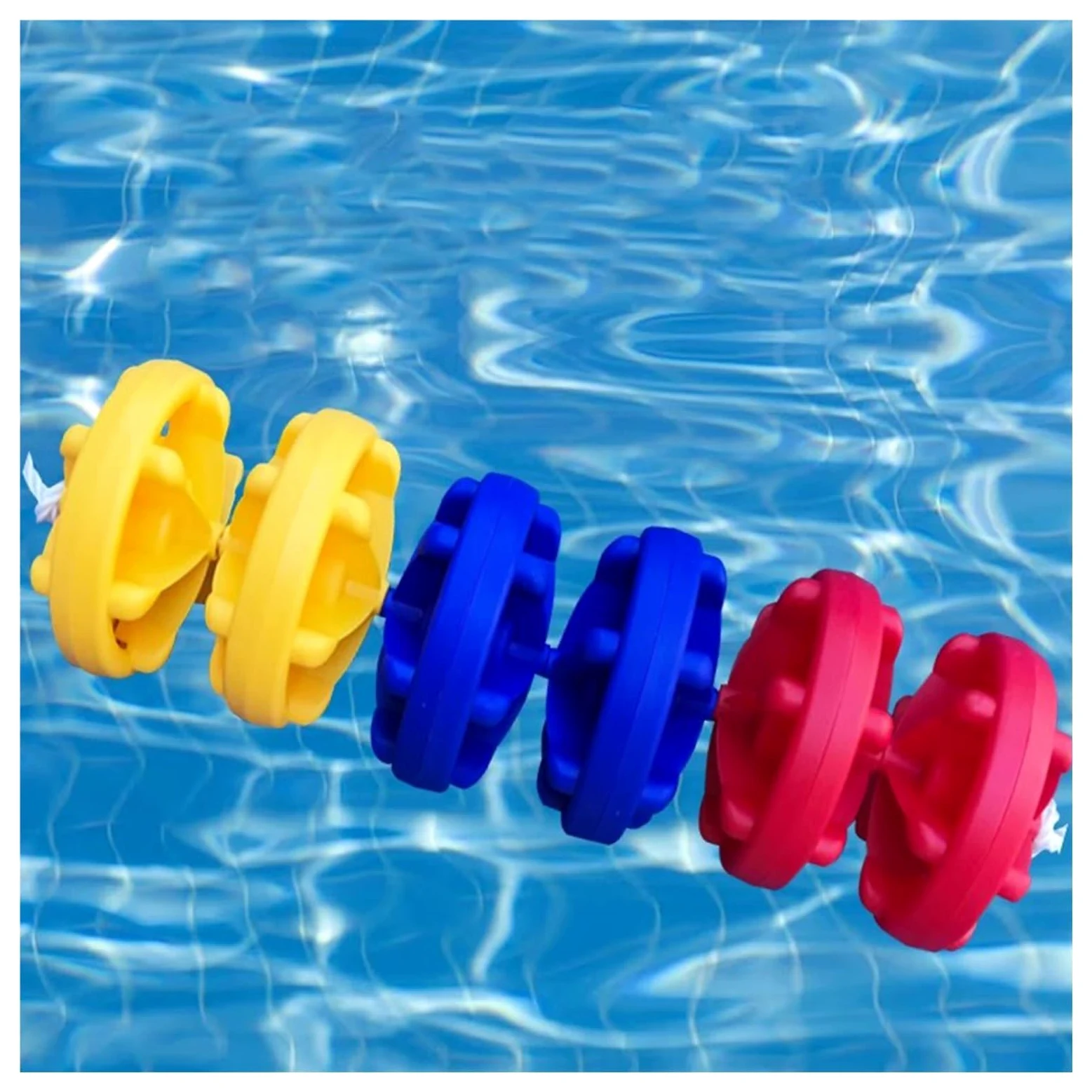 Flotadores de Cuerda, Divisor de Cuerda de Seguridad para Piscinas, Kits de Cuerdas para flotadores en Espiral para Entrenamiento de natación, 8 Boyas/m Valla de Seguridad para bajío