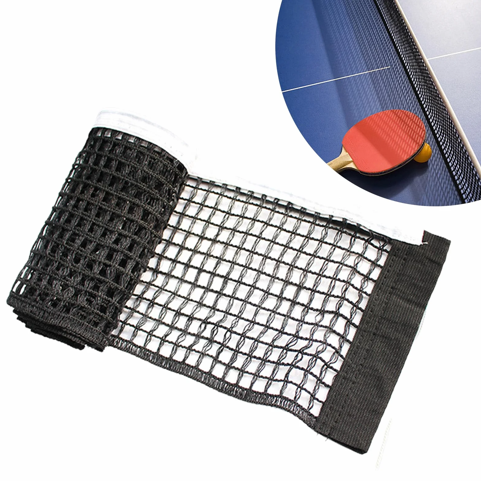 Red de Mesa de Repuesto 180x15 cm Portátil Ping Pong Durable para Interiores