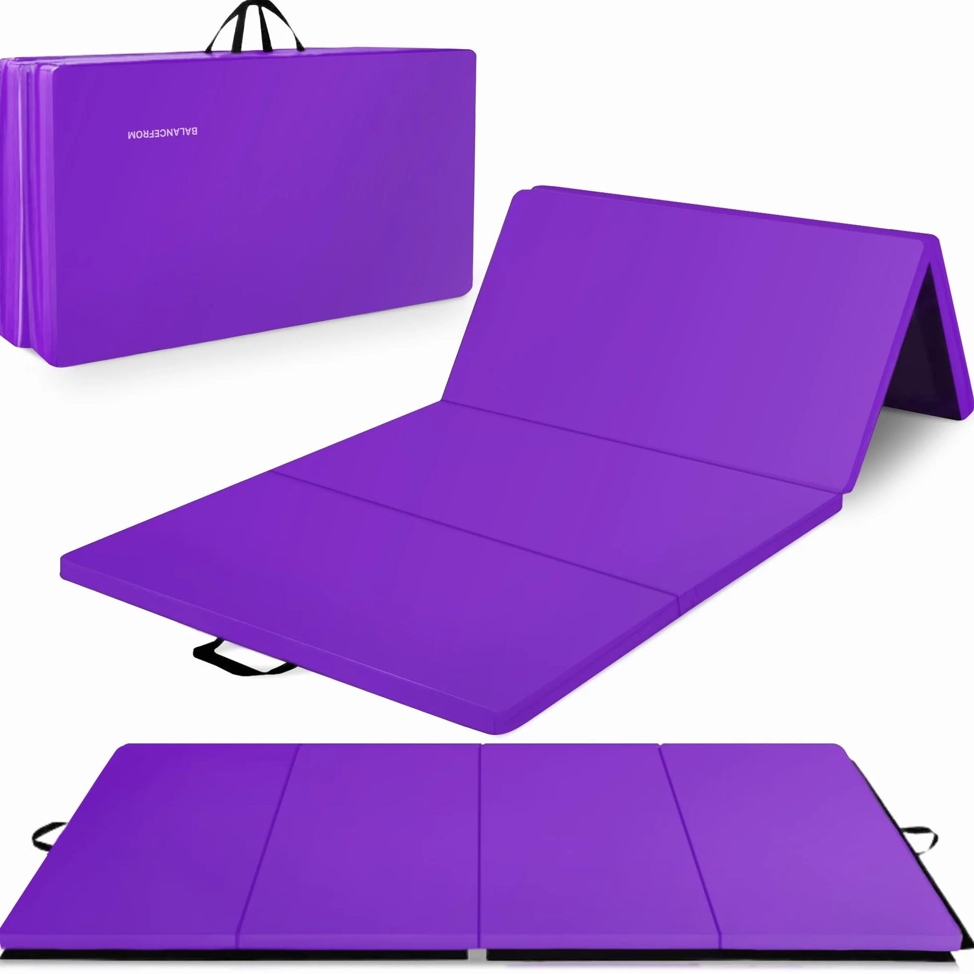 BalanceFrom GoGym Esterillas multiuso 4x10x2 pulgadas extra gruesas antidesgarros para gimnasio