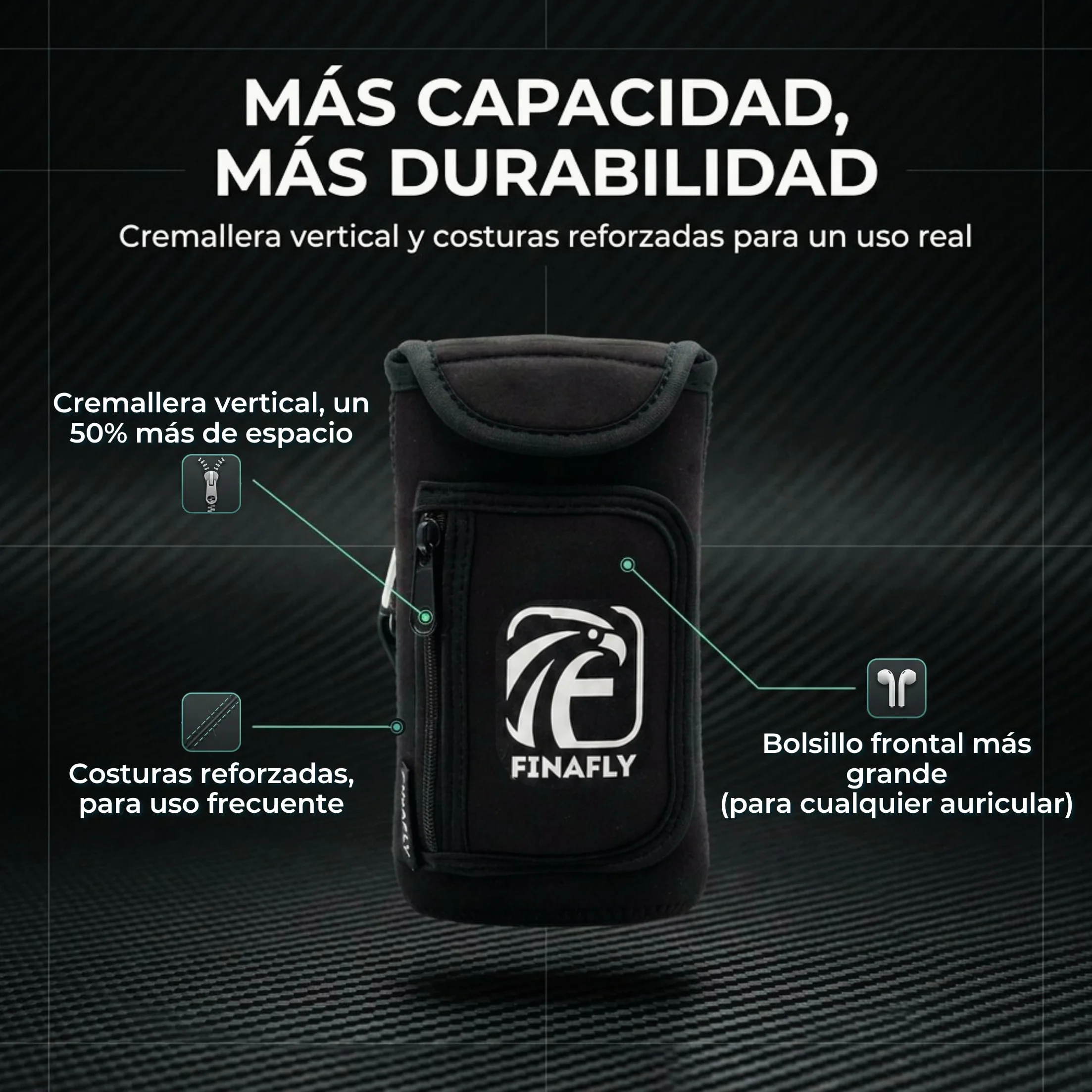 Bolsa Magnética Gym Mochila con Imán Reforzado Accesorios Hombre Mujer