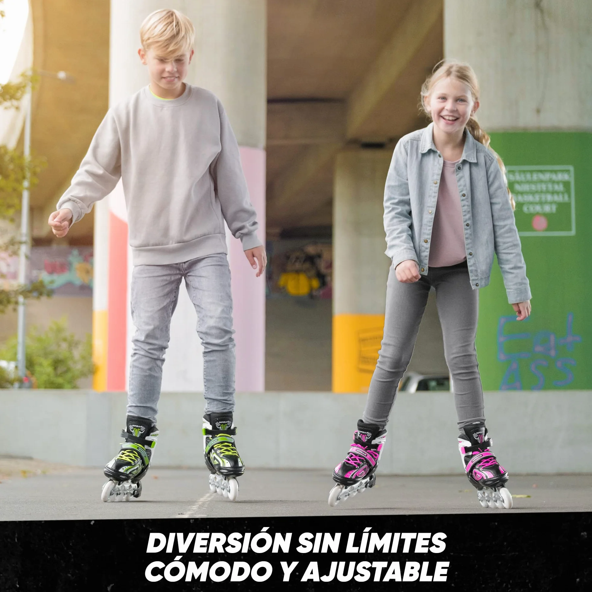 Patines en Línea Apollo Super Blades X Pro para Niña y Niño con Ruedas LED