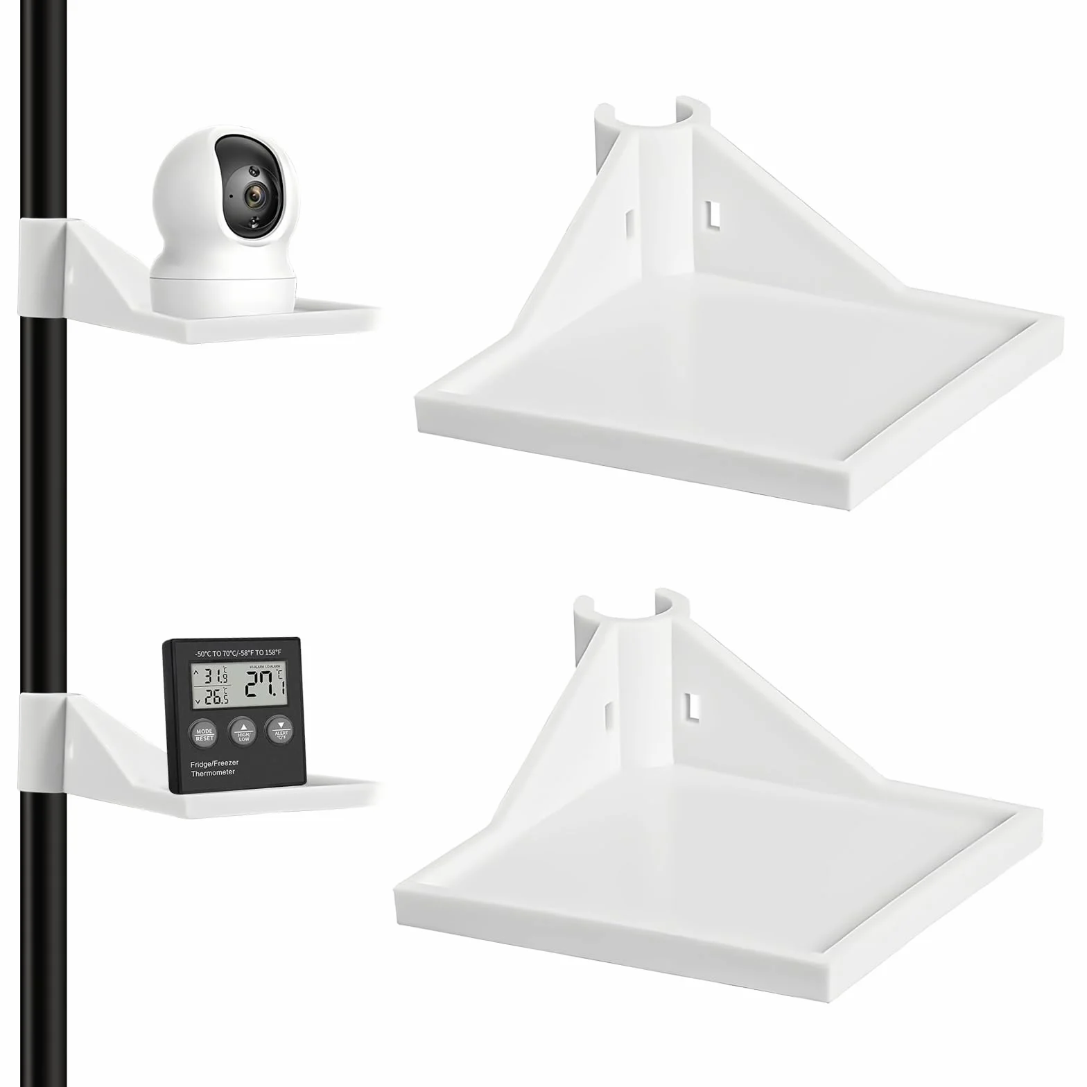 Tienda de Cultivo Marco Angular, 2 Piezas Armario Cultivo Marco Angular, Multifuncional Armario de Cultivo Soporte, Se Utiliza para Colocar Cámaras, Higrómetros, Pequeñas Macetas