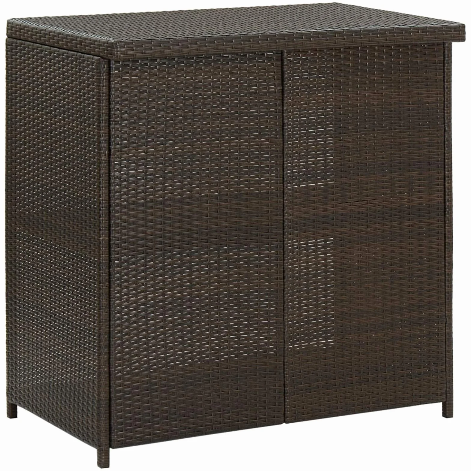 Tidyard Set Mesa y sillas de Bar jardín 3 Piezas Muebles de Jardin Exterior Conjuntos ratán sintético marrón