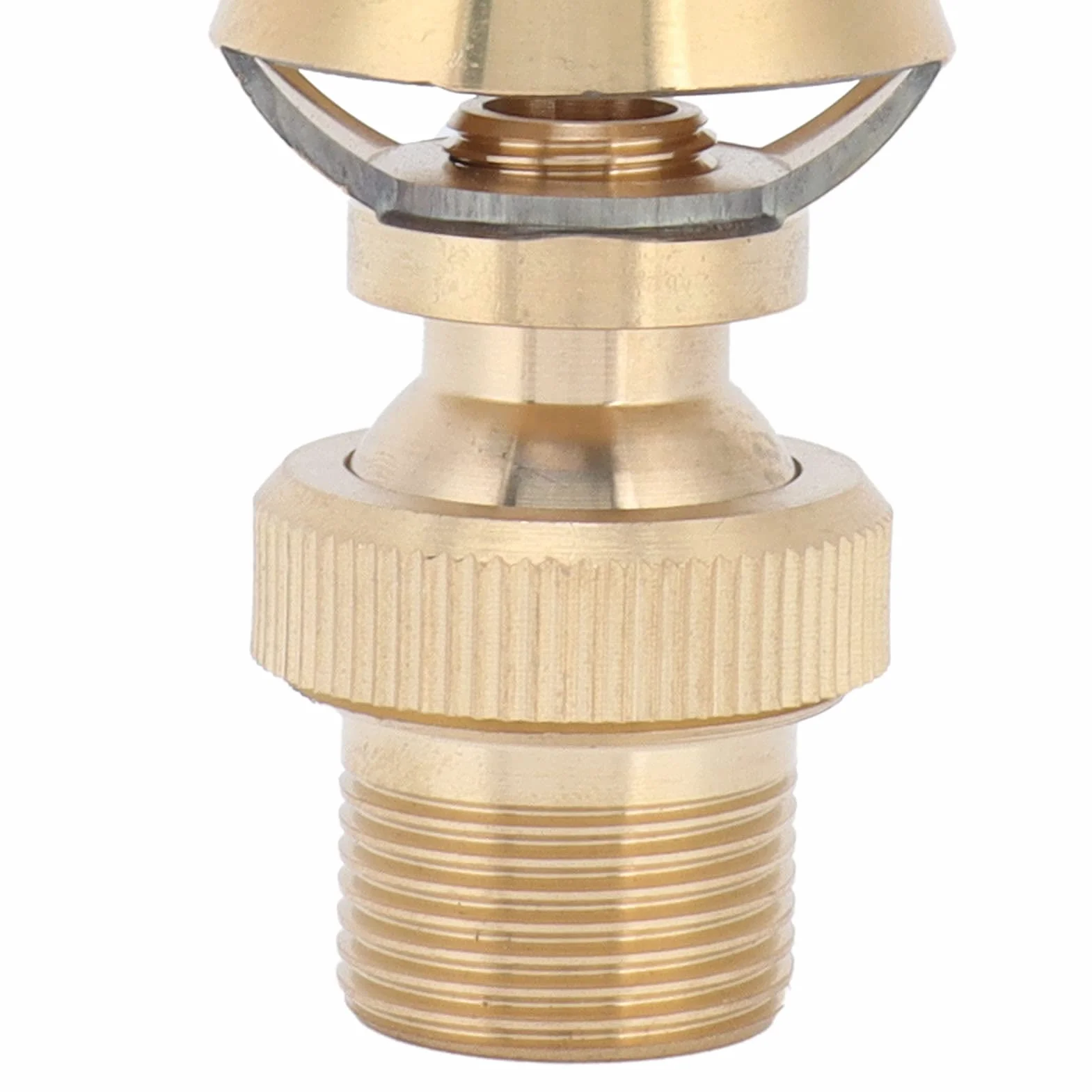Cabezal de pulverización de chorro de dirección ajustable de latón, boquilla de fuente de agua de cedro de torre de hielo Cabezal de pulverización Aspersor(G1/2 Female Thread G3/4 Male Thread 25mm)