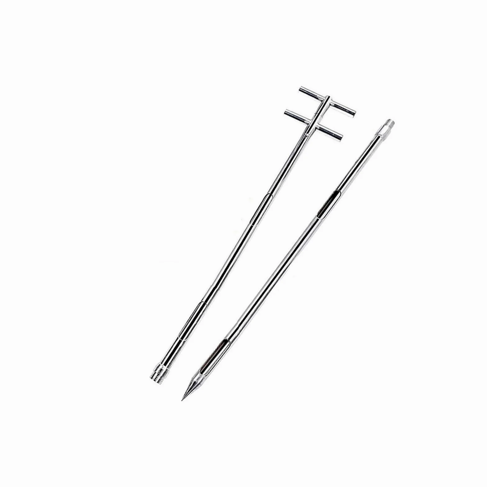 Sonda de muestreo de grano de acero inoxidable, herramienta de muestreo sólida de 2 m de largo para arroz, maíz, trigo, soja, cemento, fertilizantes