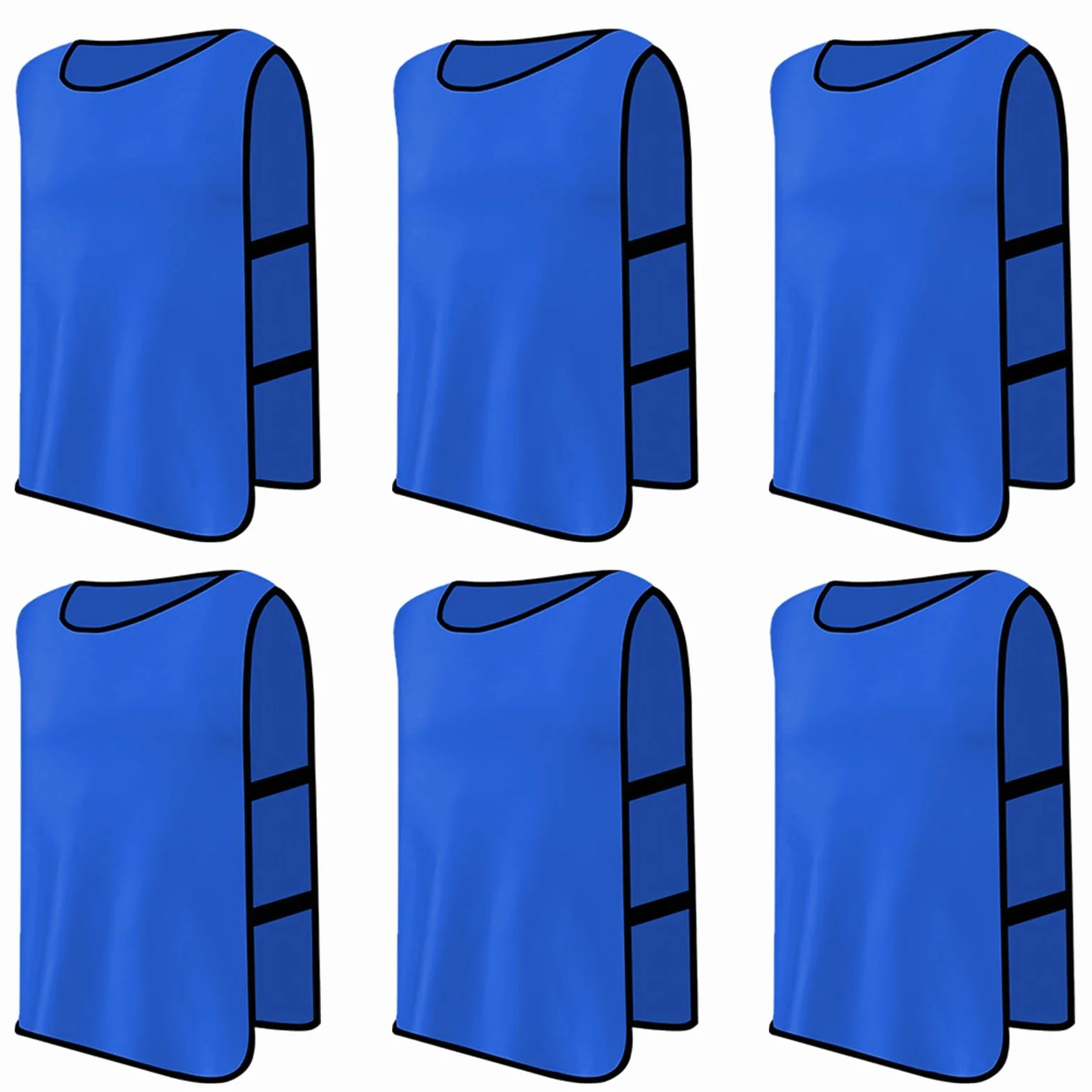 Chalecos de Entrenamiento Peto Deportivo Fútbol Baloncesto Rugby Talla XL Azul