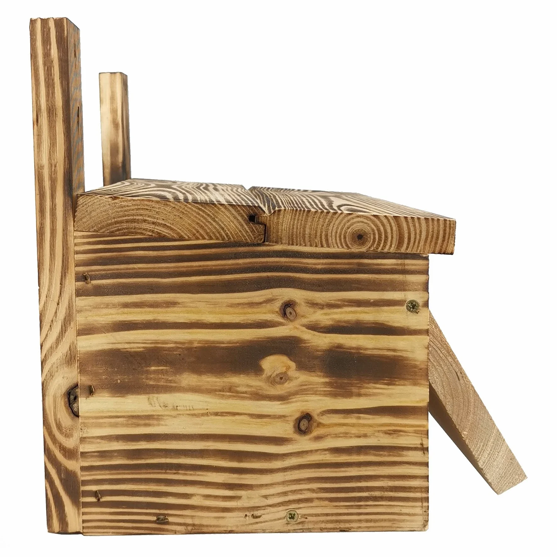 Leviatan APUS Caja Nido Maciza para Vencejos, Totalmente Retorcido, Casita para Pájaros para Jardín, Resistente a la Intemperie, sin Procesar, Listo para Usar, no Requiere Montaje