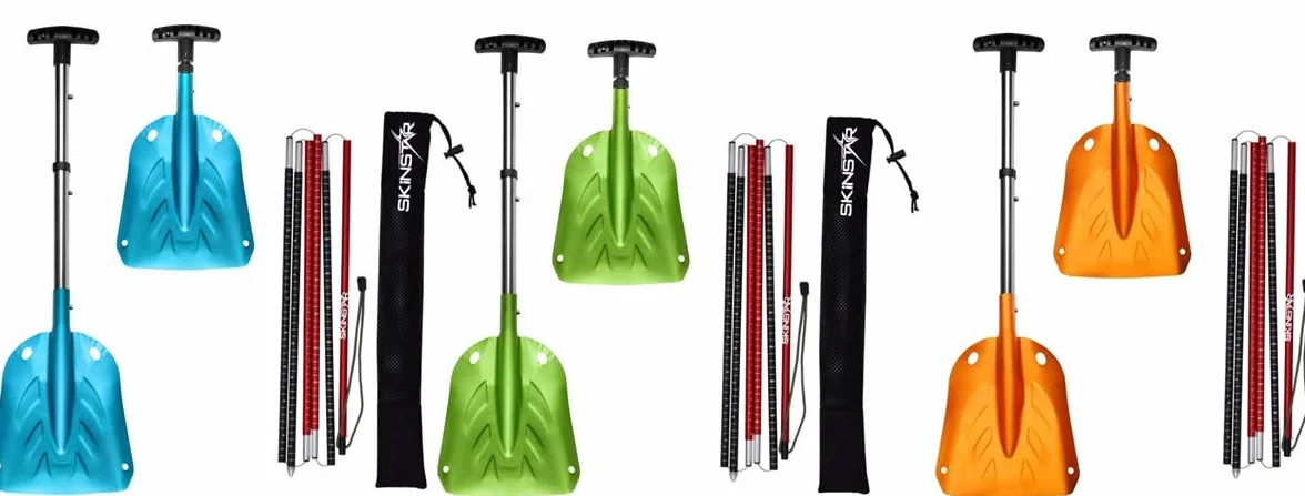 SkinStar Sonda avalanchas 260 cm 320 cm pala nieve plegable aluminio juego