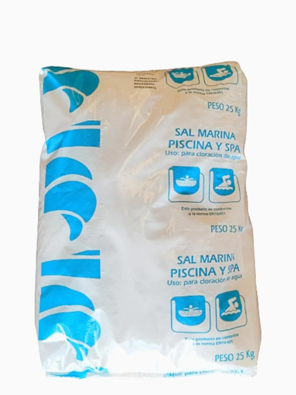 Mugar- Sacos de Sal Marina de 25 Kilogramos para Piscinas de Agua Salada- Sal Marina en Formato 25kg para Piscinas de Clorador Salino