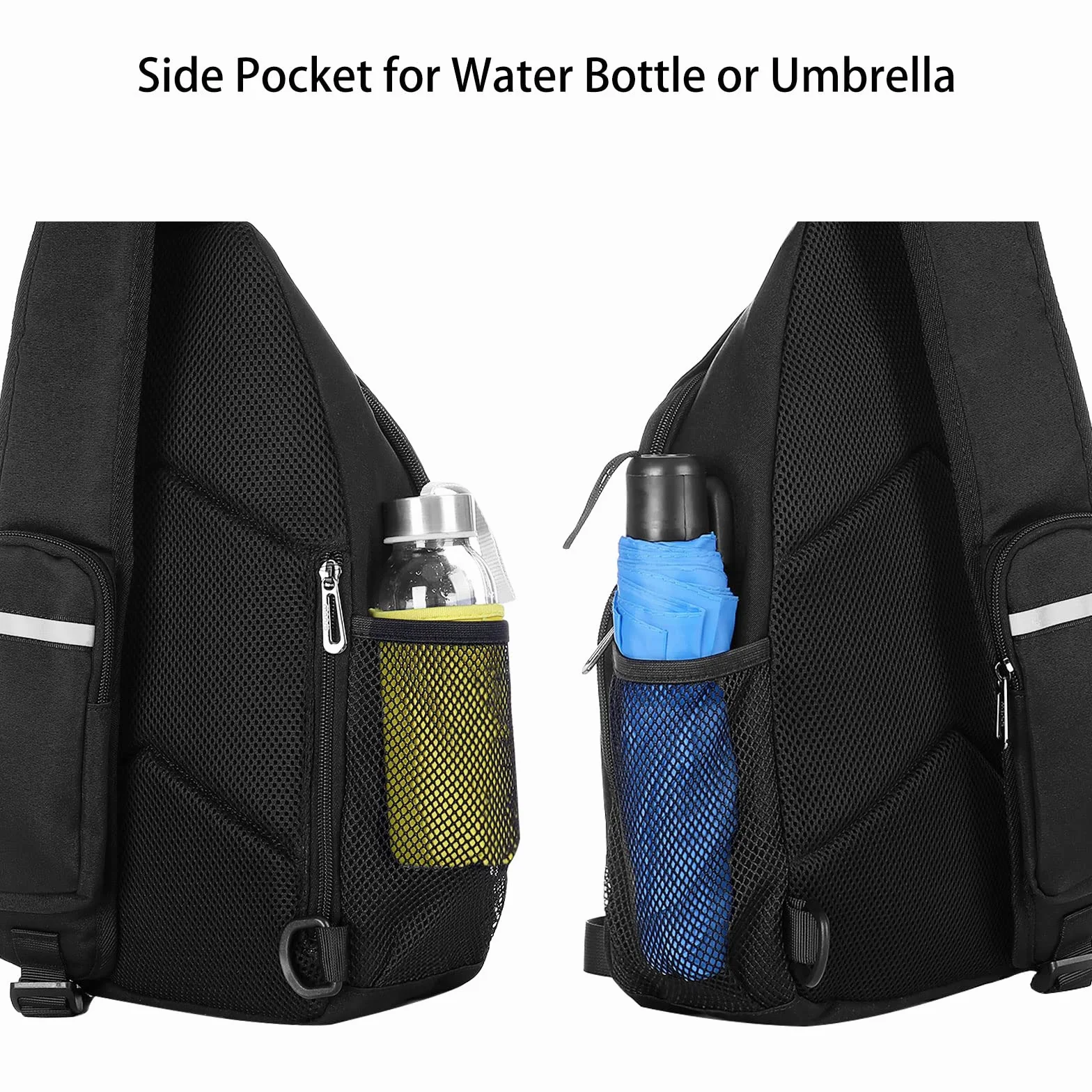 MOSISO Bolsa Mochila Sling Viaje Senderismo Hombro Cruzada Pecho con Puerto Carga USB