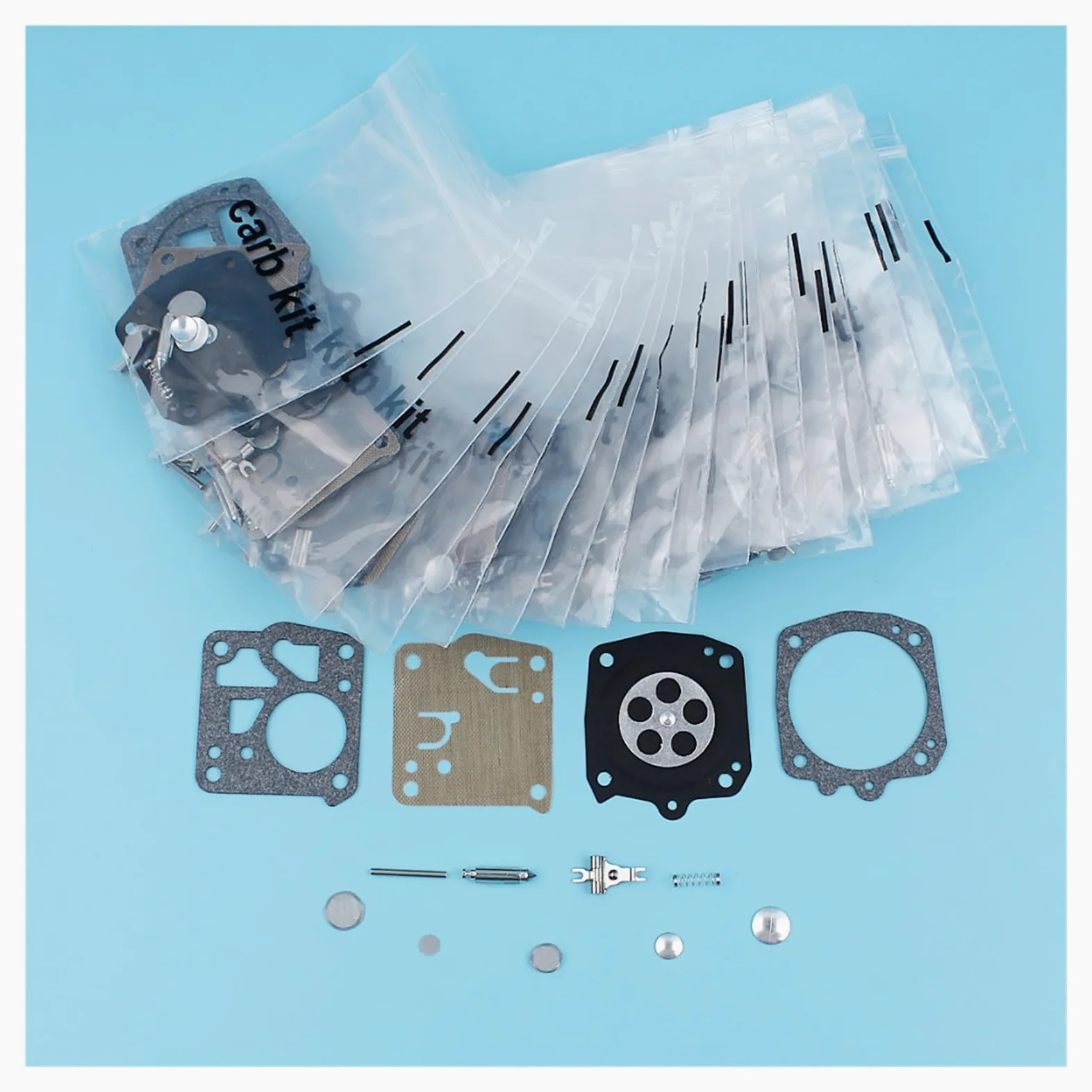 Kit de reparación diafragma carburador 20 piezas for Husqvarna 61 66 266 268 272 281 for motosierra Jonsered 625 630 670 for Tillotson RK-23HS