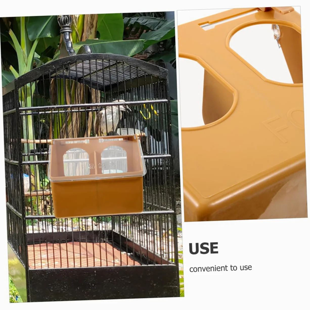 BESPORTBLE 8piezas Comedero Colgante para Aves De Diseño De Hebilla Alimentador De Comida para Jaulas De Aves De Comedero Multifuncional para Codornices y Palomas