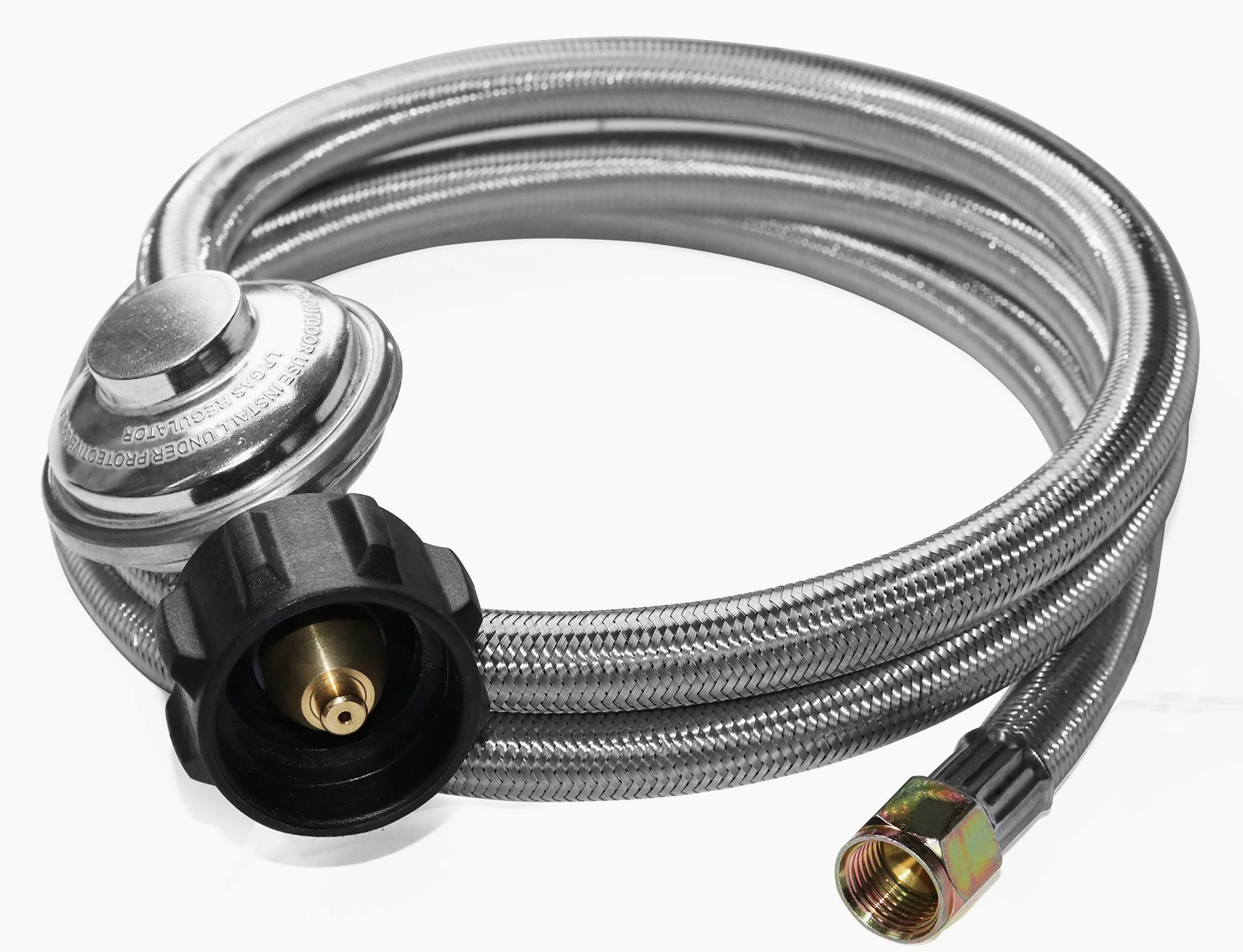 DOZYANT - Rejilla reguladora universal QCC1 de baja presión, para la mayoría de parrilla de gas LP, calentador y mesa de chimenea, tuerca hembra de 3/8"