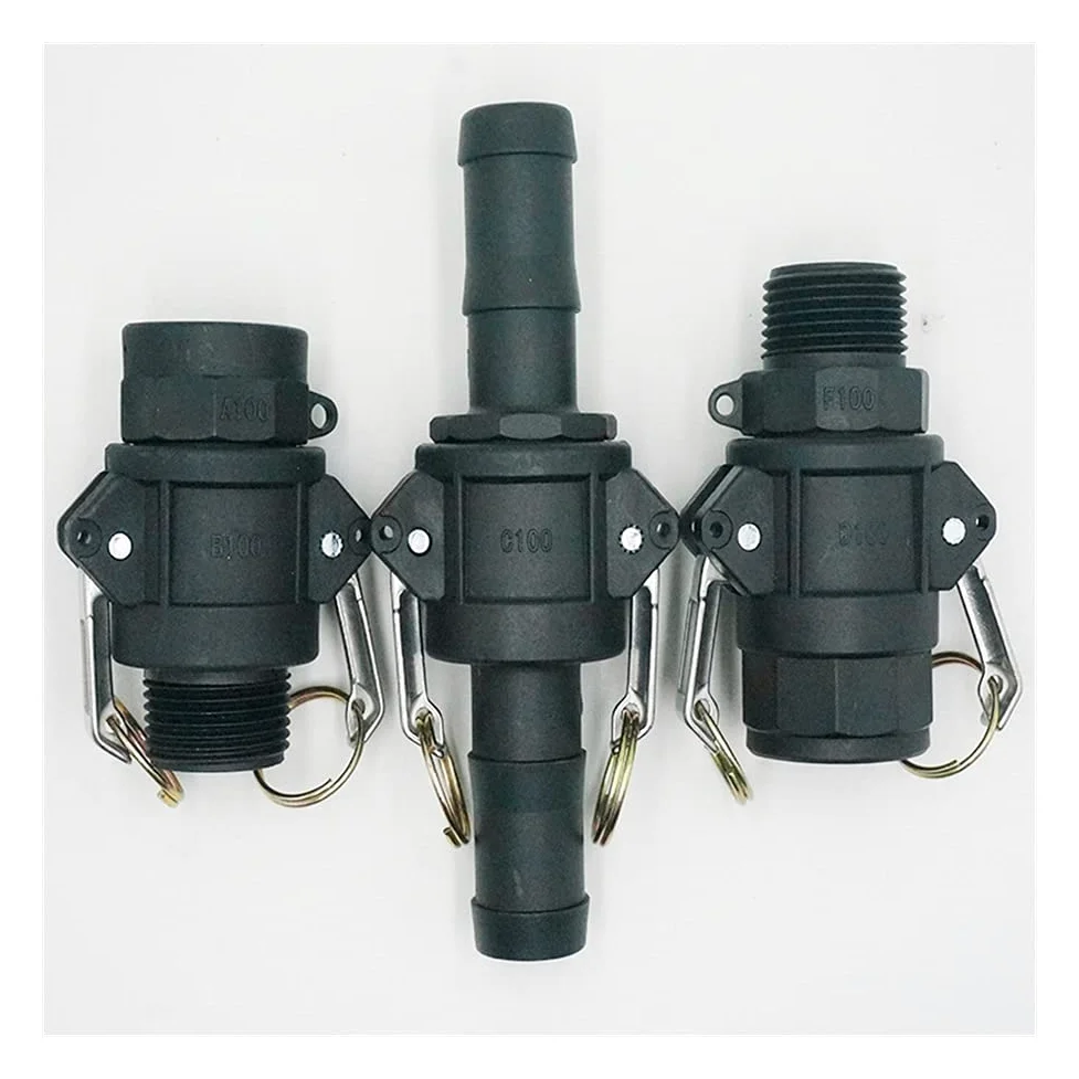 Accesorios de tuberia 5 Piezas DN15 para DN50 Acoplamientos de pluguglock de plástico 1/2 "a 1" Desconexión rápida PÁGINAS Accesorios de tubería del Adaptador El plastico