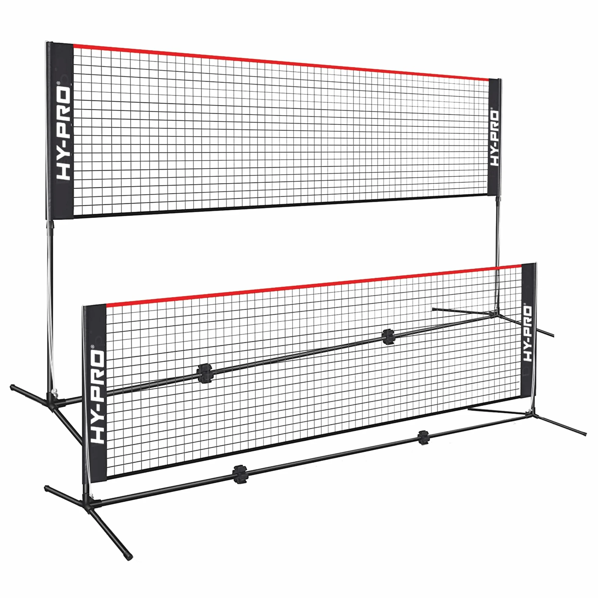 Hy-Pro Red de Altura Ajustable 3-5.2 pies Deportiva Bádminton Tenis Pickleball