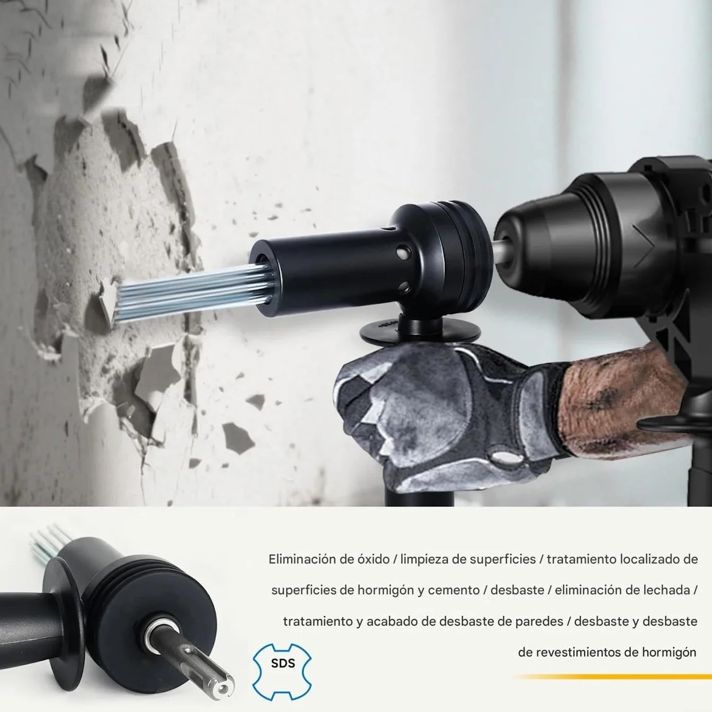 Escarificador De Agujas Eléctrico | Herramientas Con 18 Agujas De Uso Intensivo,Herramientas De Eléctrico | Para Texturizado Preparación De Baldosas Solados Construcción
