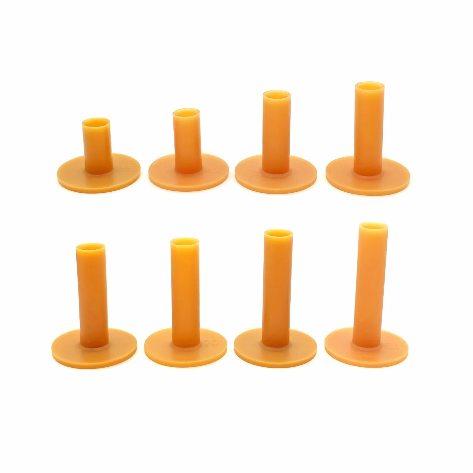 JZK 8x tees golf goma suave varios tamaños 35-80mm para tapete práctica campo