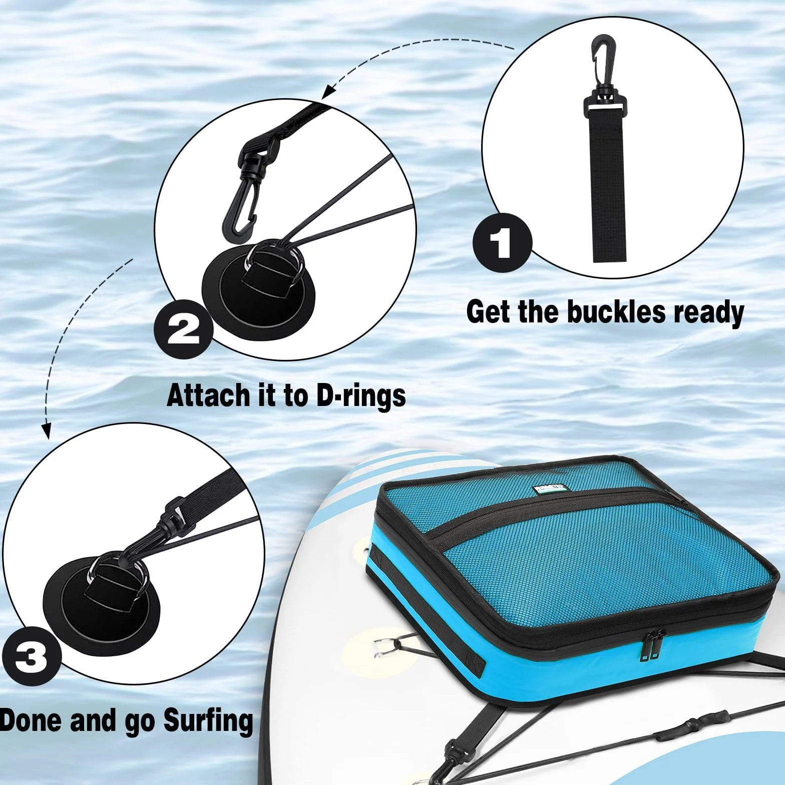 Bolsa isotérmica impermeable para tabla de surf, a prueba de fugas, 10 latas