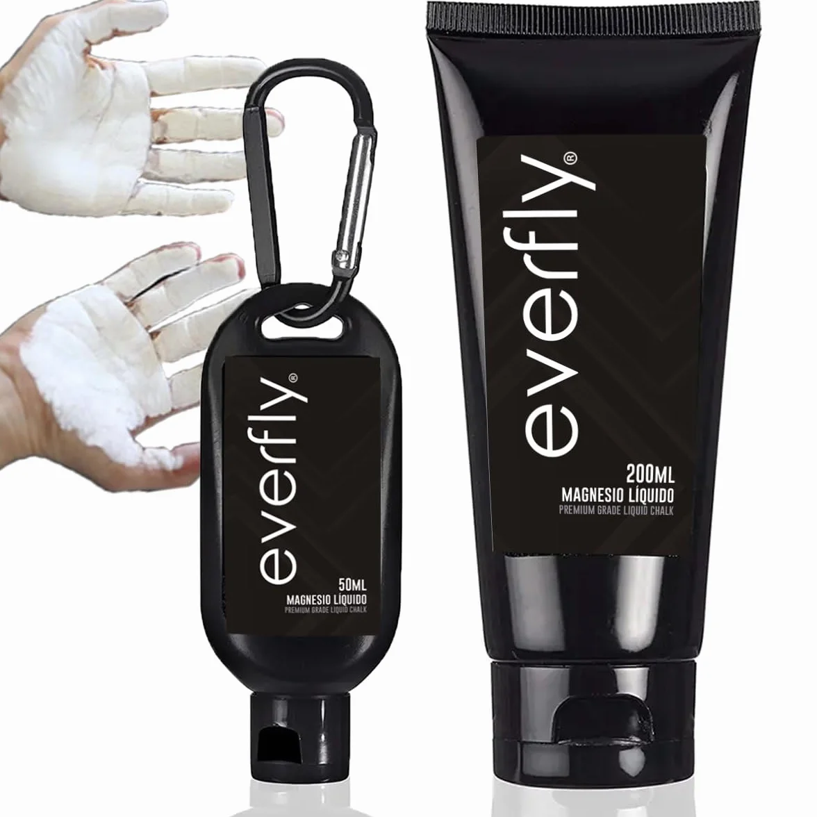 Everfly Magnesio Líquido Crossfit 200ml+50ml Liquid Chalk para Manos Extra Agarre Grip Dry Hands