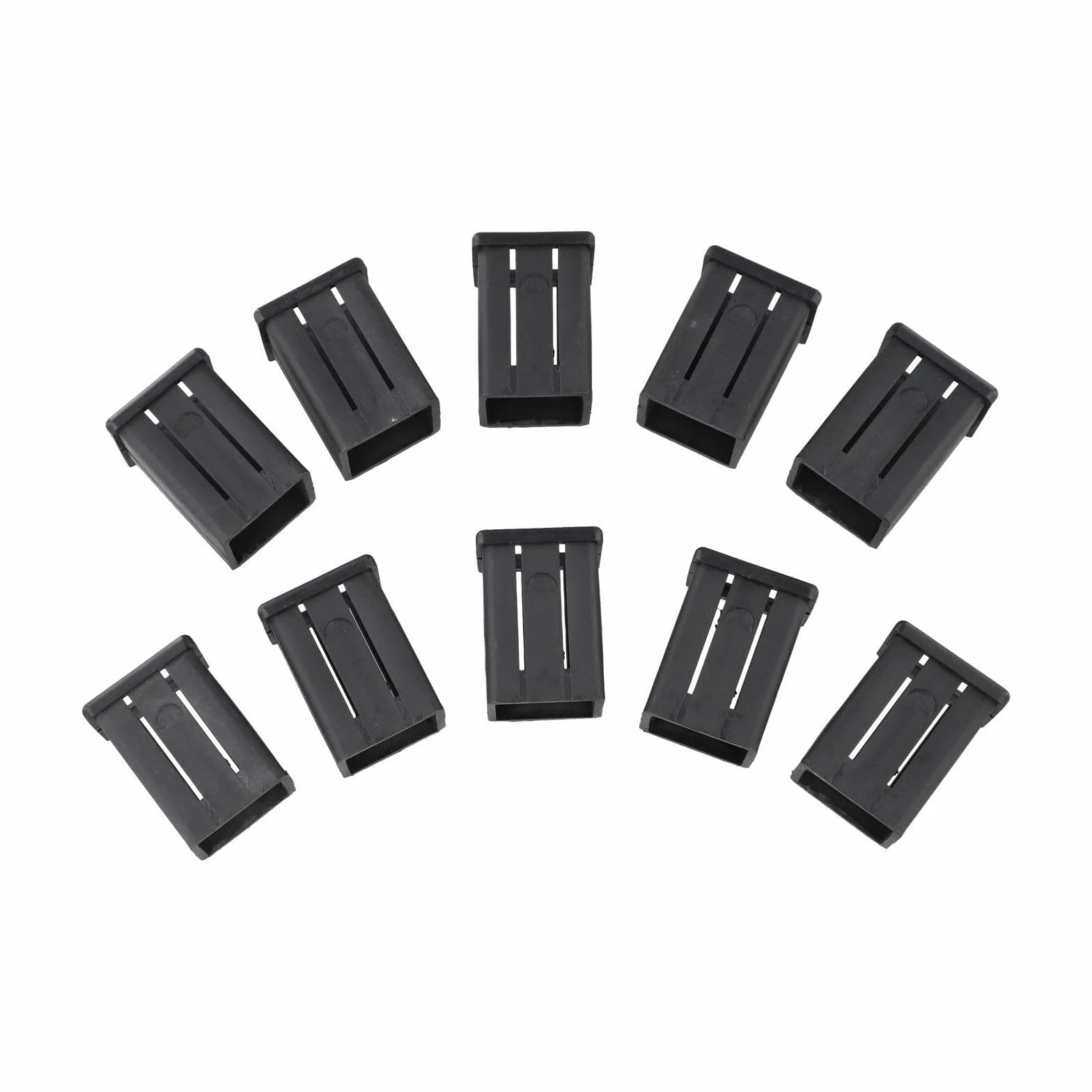 Paquete de 10 insertos cuadrados de tubo convertidor, adaptador interior de plástico reductor de 40 x 40 mm a 30 x 30 mm para tubos deslizantes de equipos de fitness, ajuste de altura a